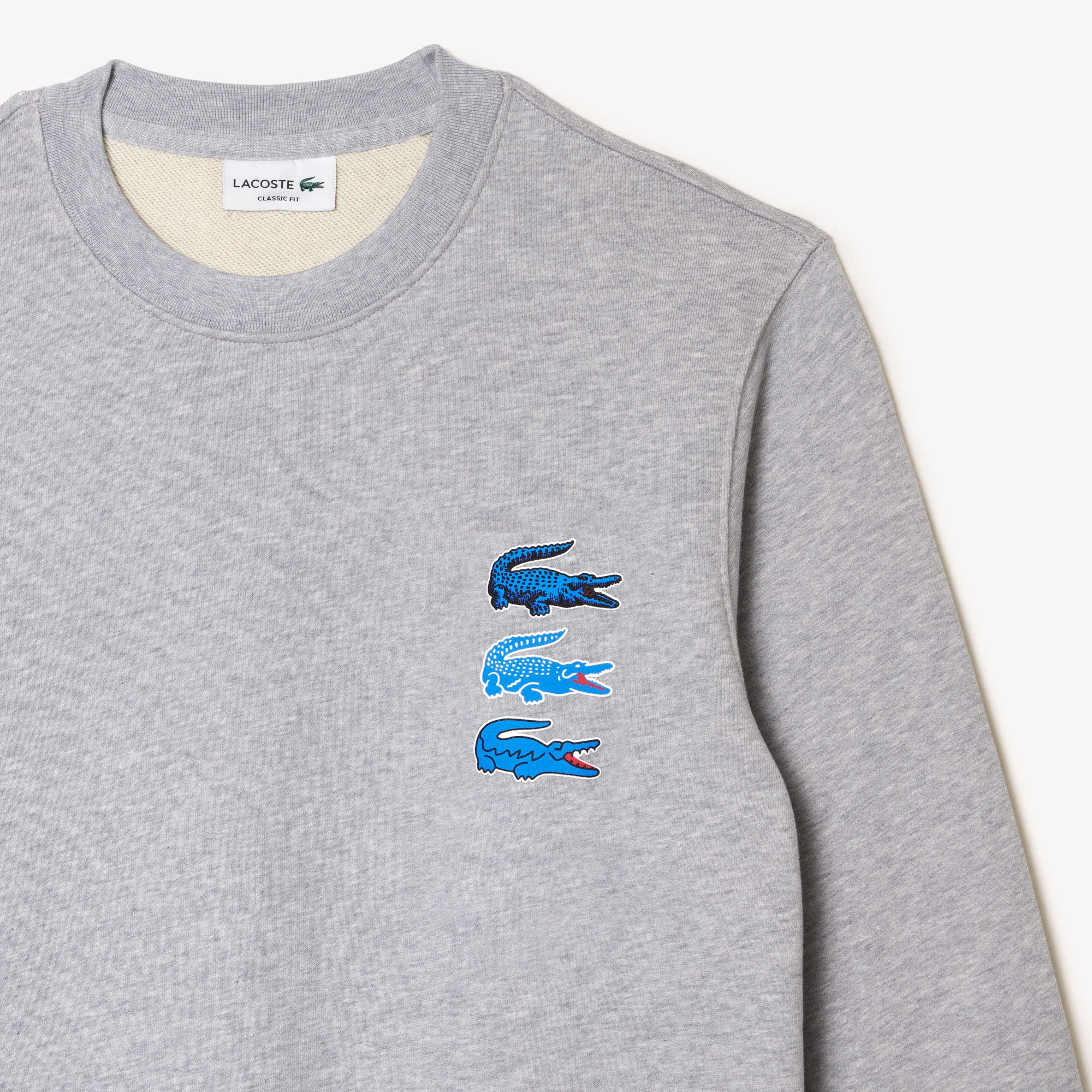 タイムラインクロックプリントクルーネックスウェット