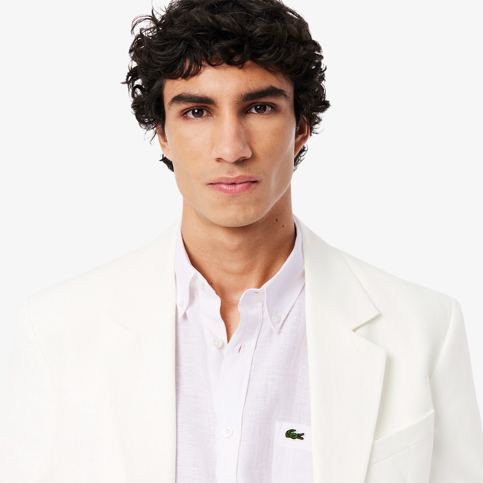 リネンボタンダウンシャツ