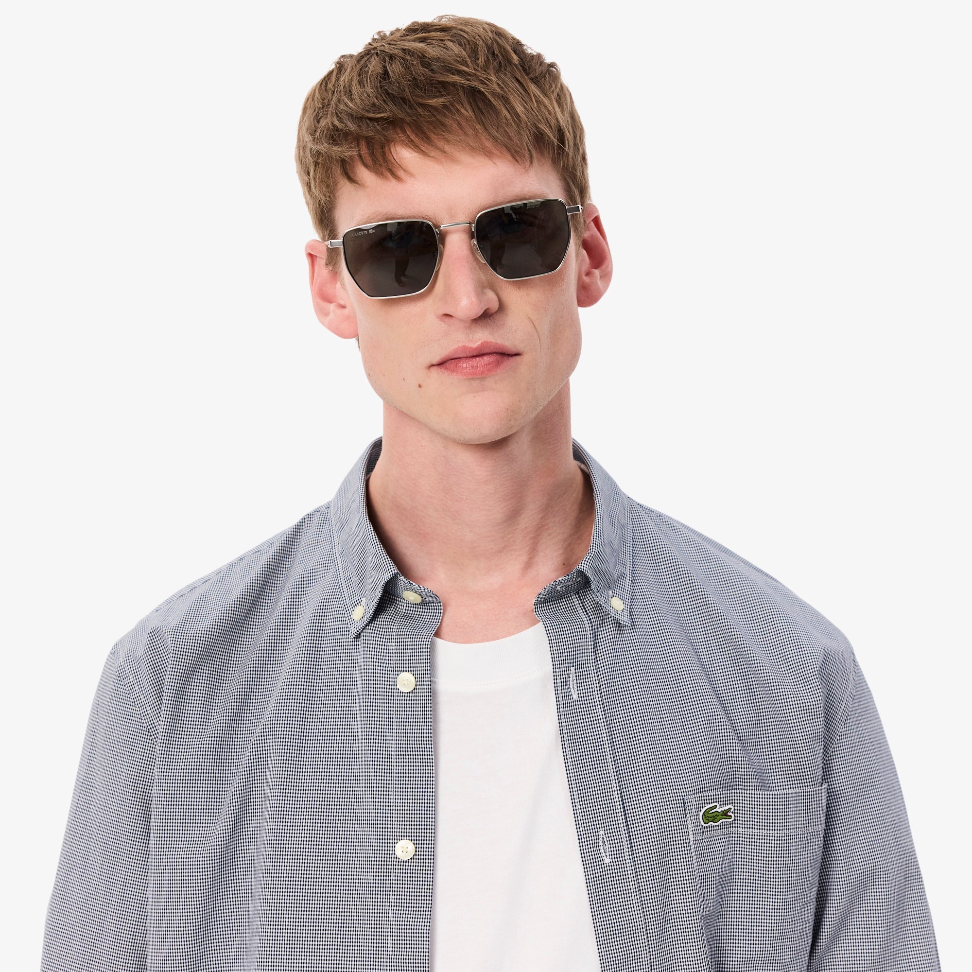 ミニギンガムボタンダウンシャツ