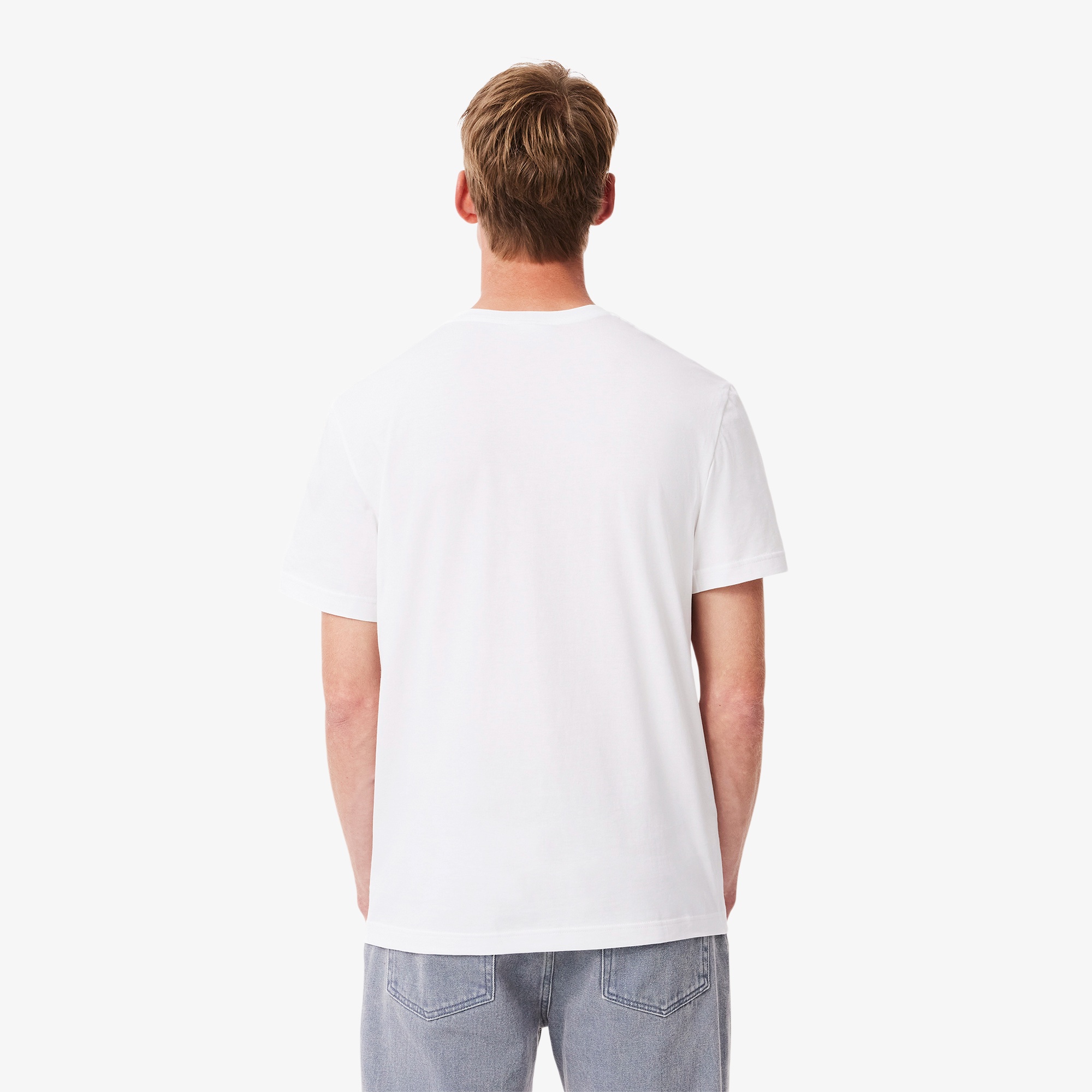 ワニロゴグラフィックプリントTシャツ