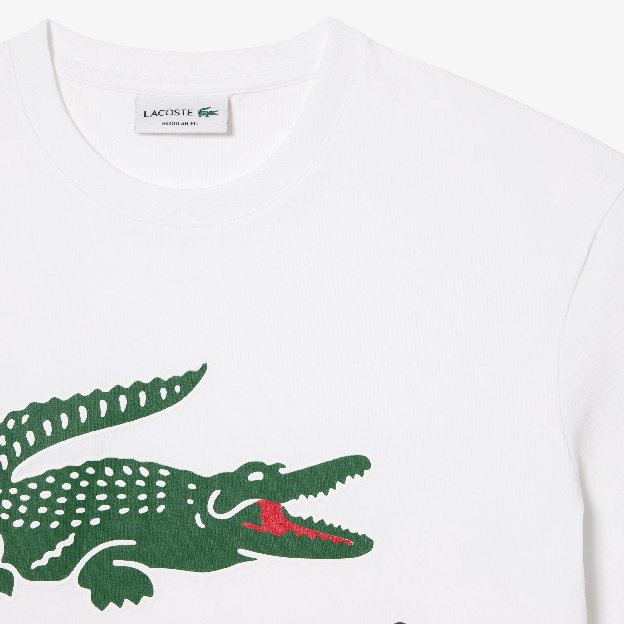 ワニロゴグラフィックプリントTシャツ