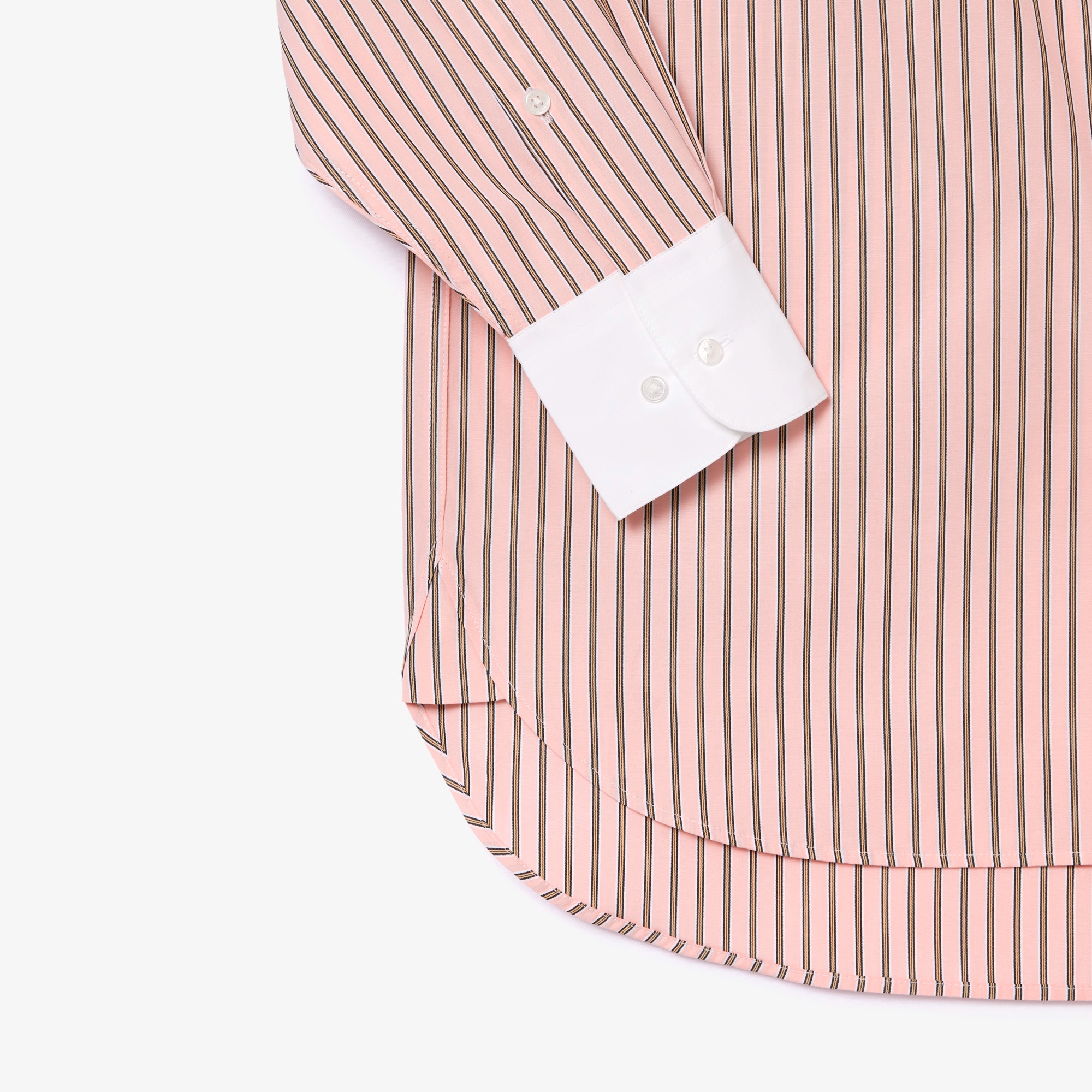 ストライプクレリックシャツ