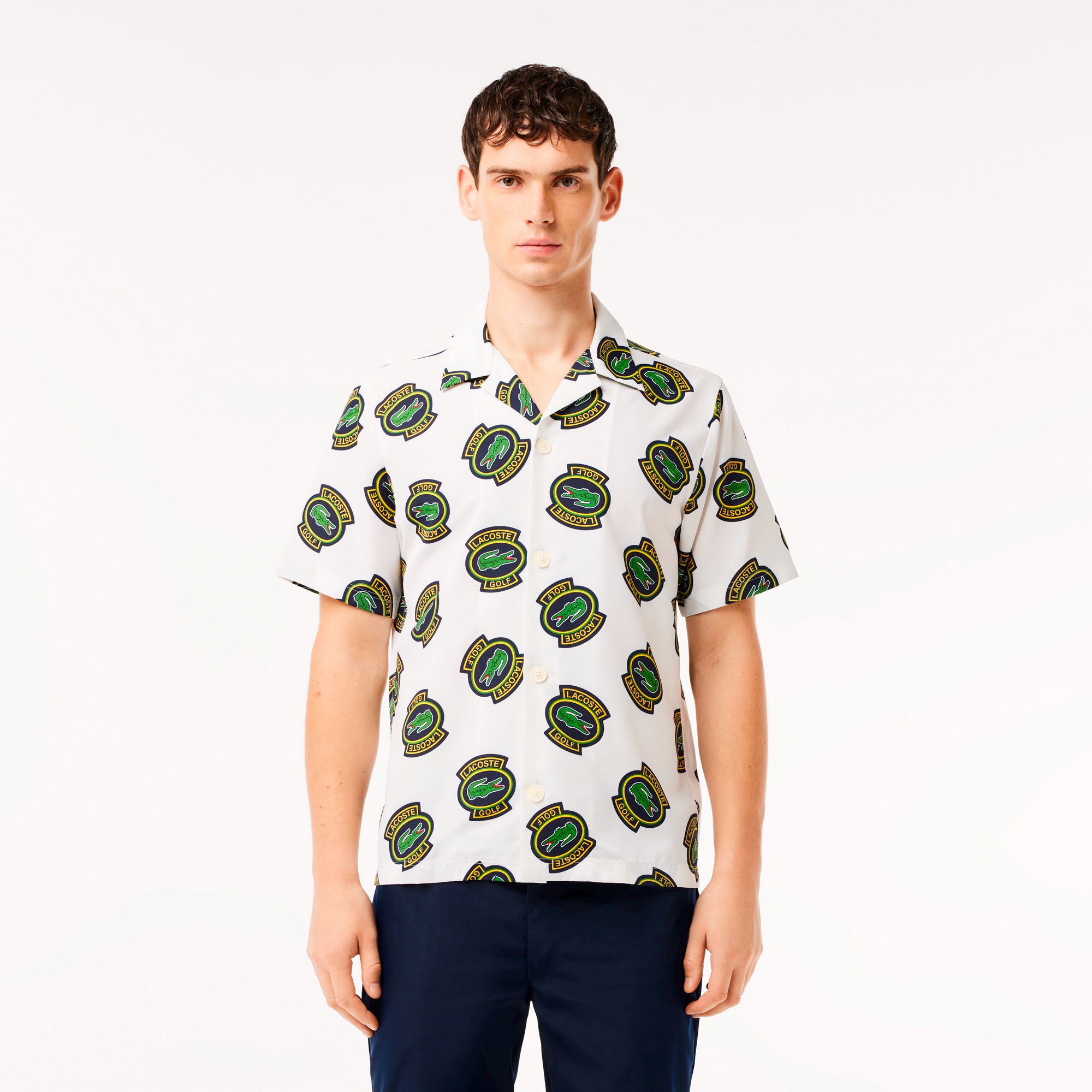 【LACOSTE 新品】日常/ゴルフ兼用 ウルトラドライ素材 リゾートシャツ LACOSTE 新品】日常/ゴルフ兼用 ウルトラドライ素材 リゾート