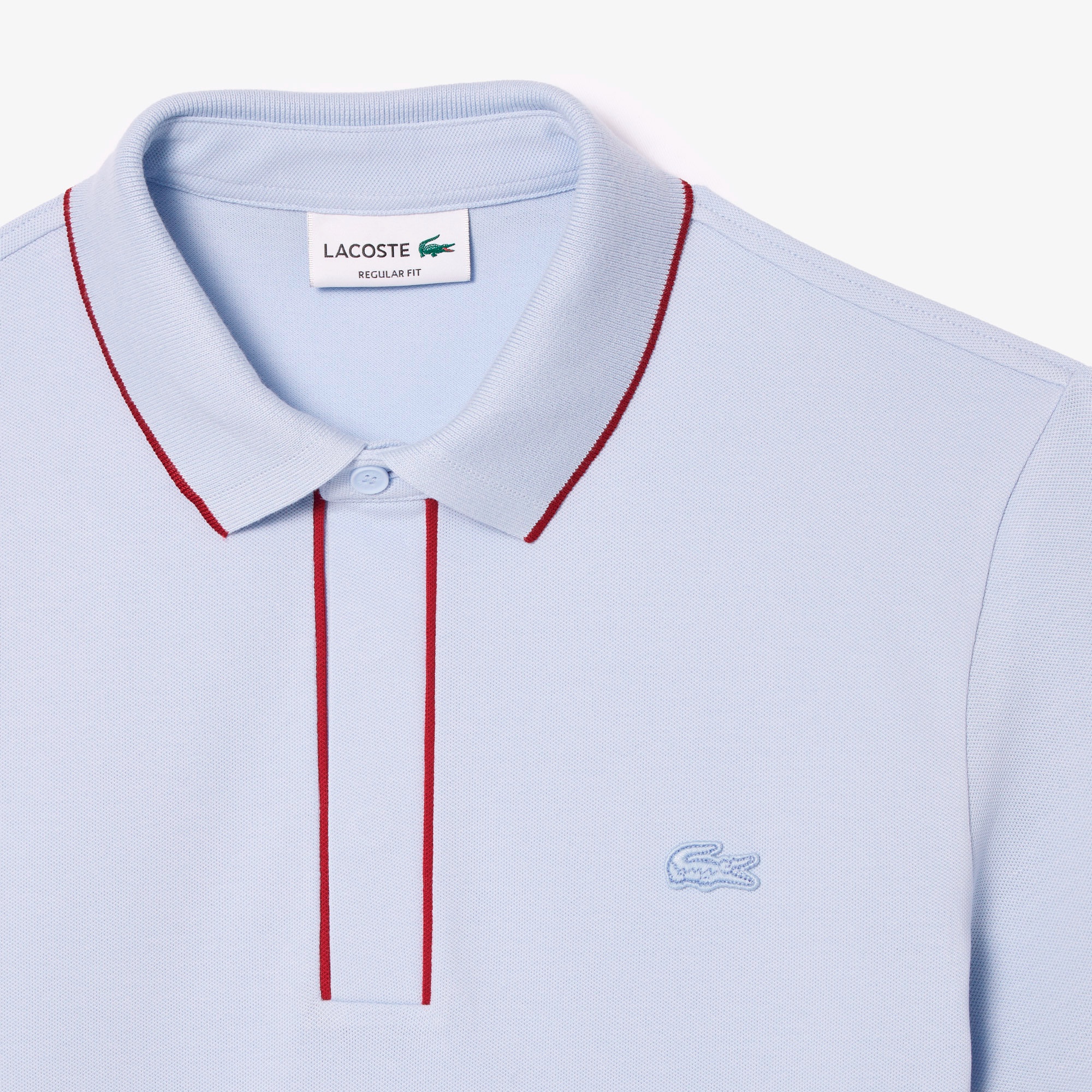 配色パイピング比翼ポロシャツ