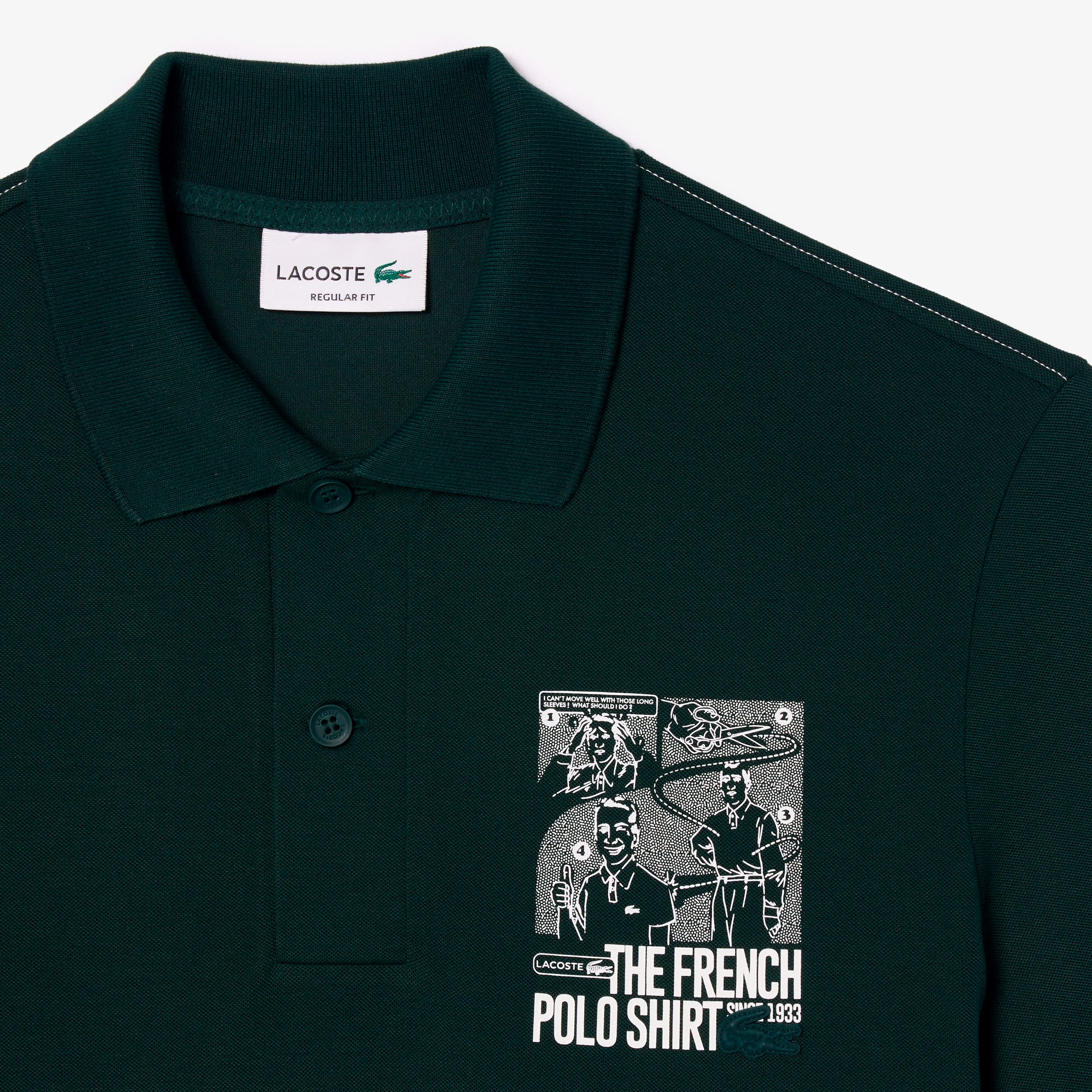 Lacoste ポロシャツ ルネ・ラコステグラフィックパックプリントポロシャツ PH0798