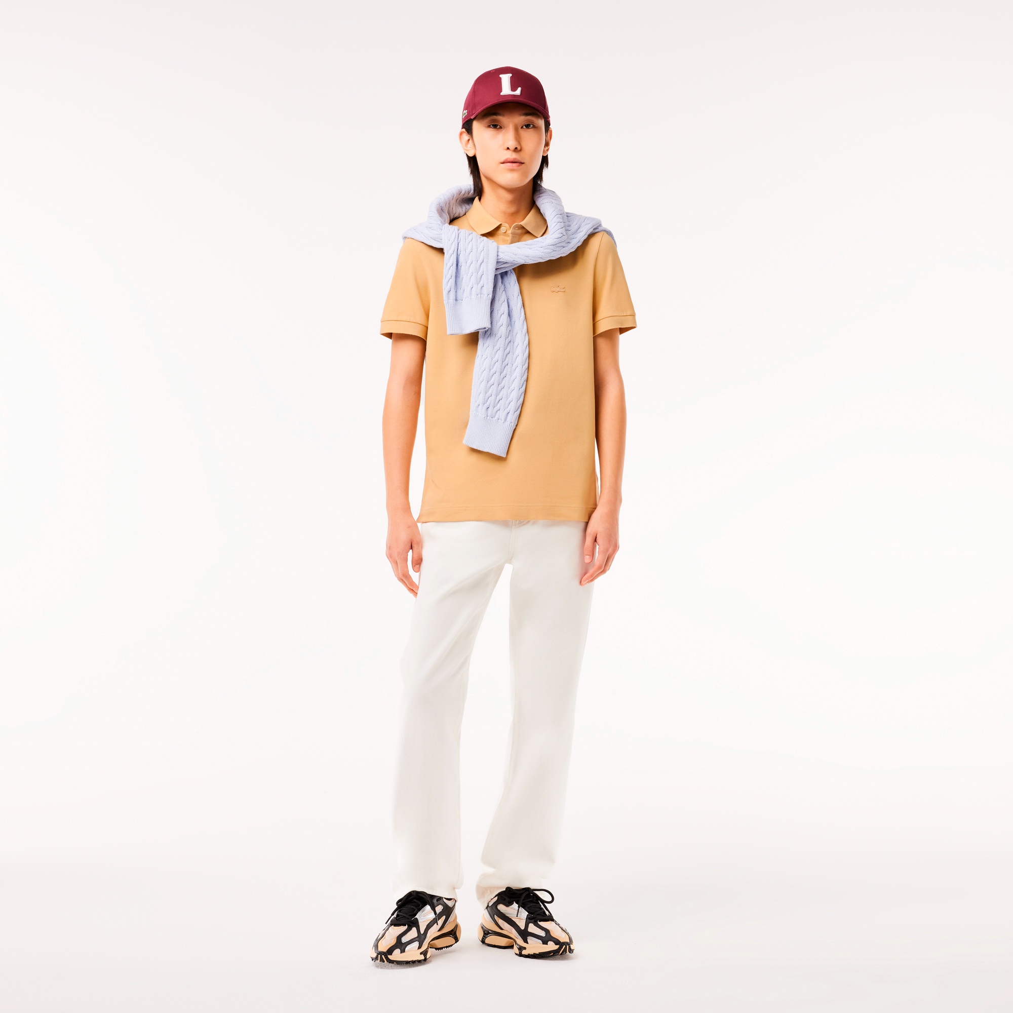 レギュラーフィット ストレッチ パリポロシャツ (半袖)