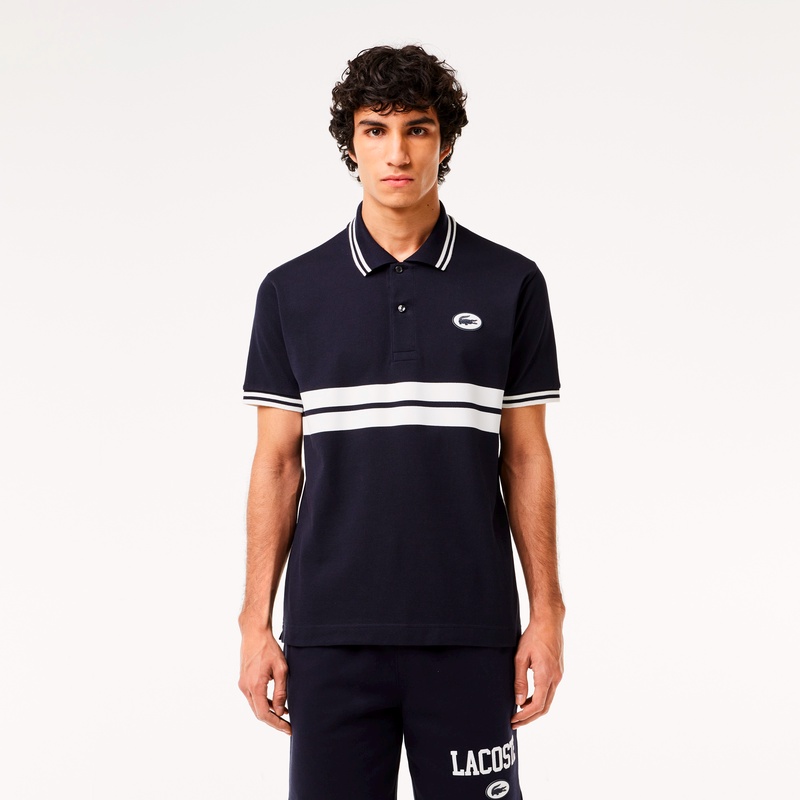 LACOSTE ラコステ ポロシャツ　US L フロッキープリントL.12.12ポロシャツ PH7447 - ラコステ（LACOSTE