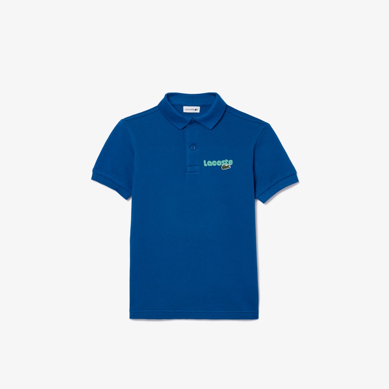 ポップフォントロゴネームBOYSポロシャツ PJ7983 - ラコステ（LACOSTE