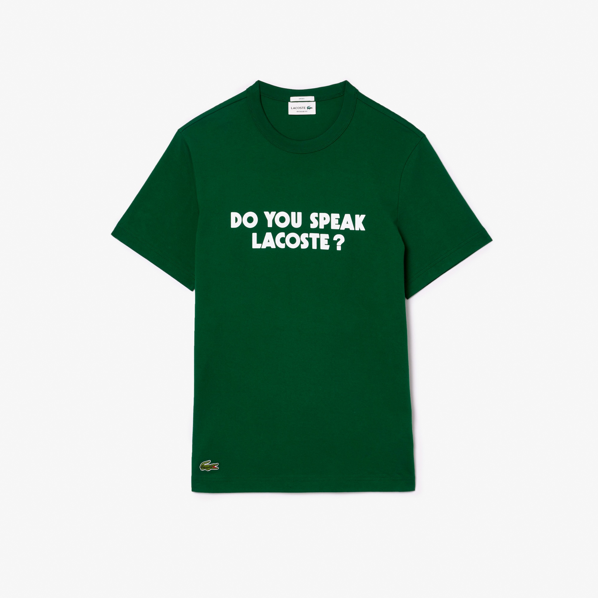 メッセージプリントバインダーネックTシャツ
