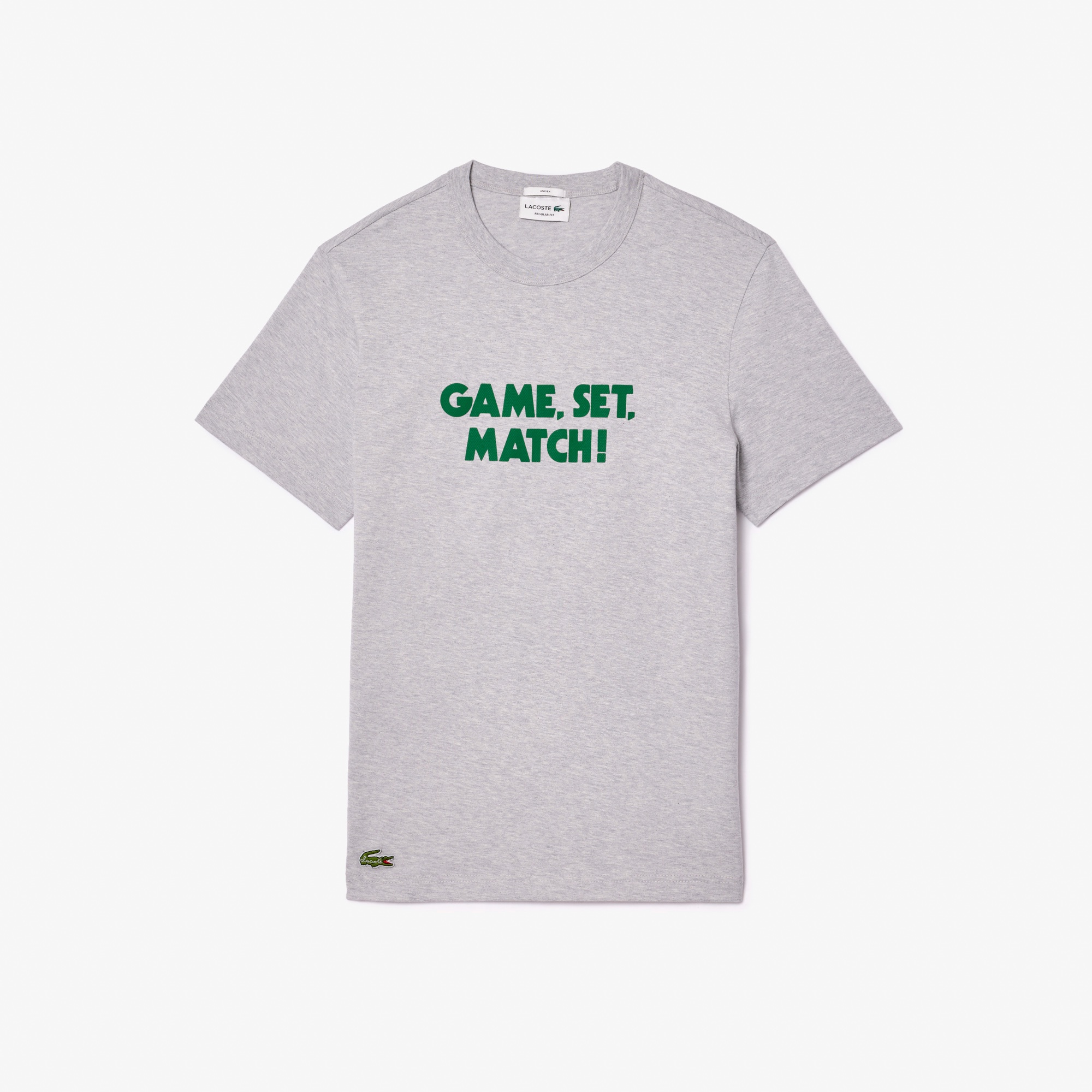 メッセージプリントバインダーネックTシャツ