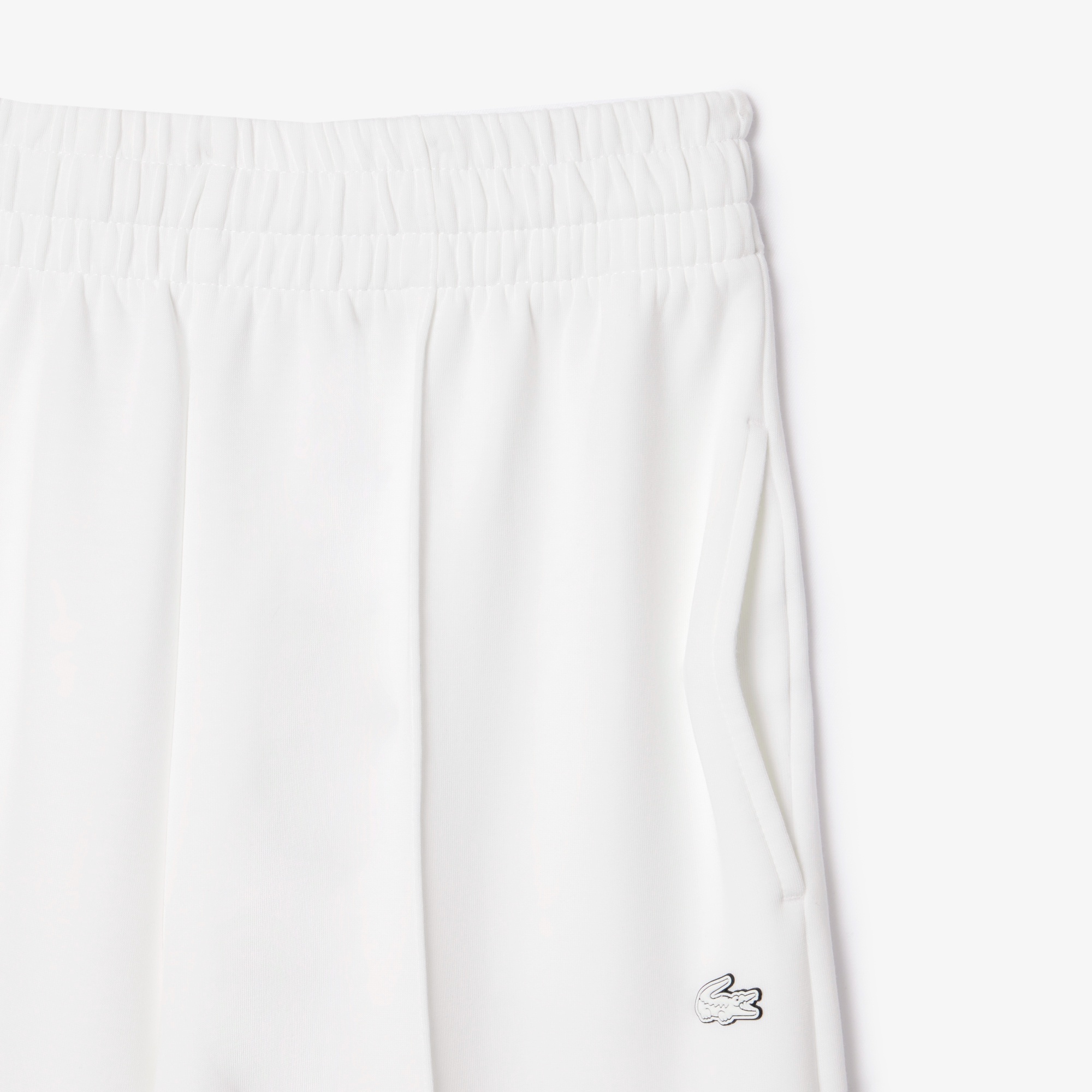 ダブルフェイス鹿の子地ワイドトラックパンツ