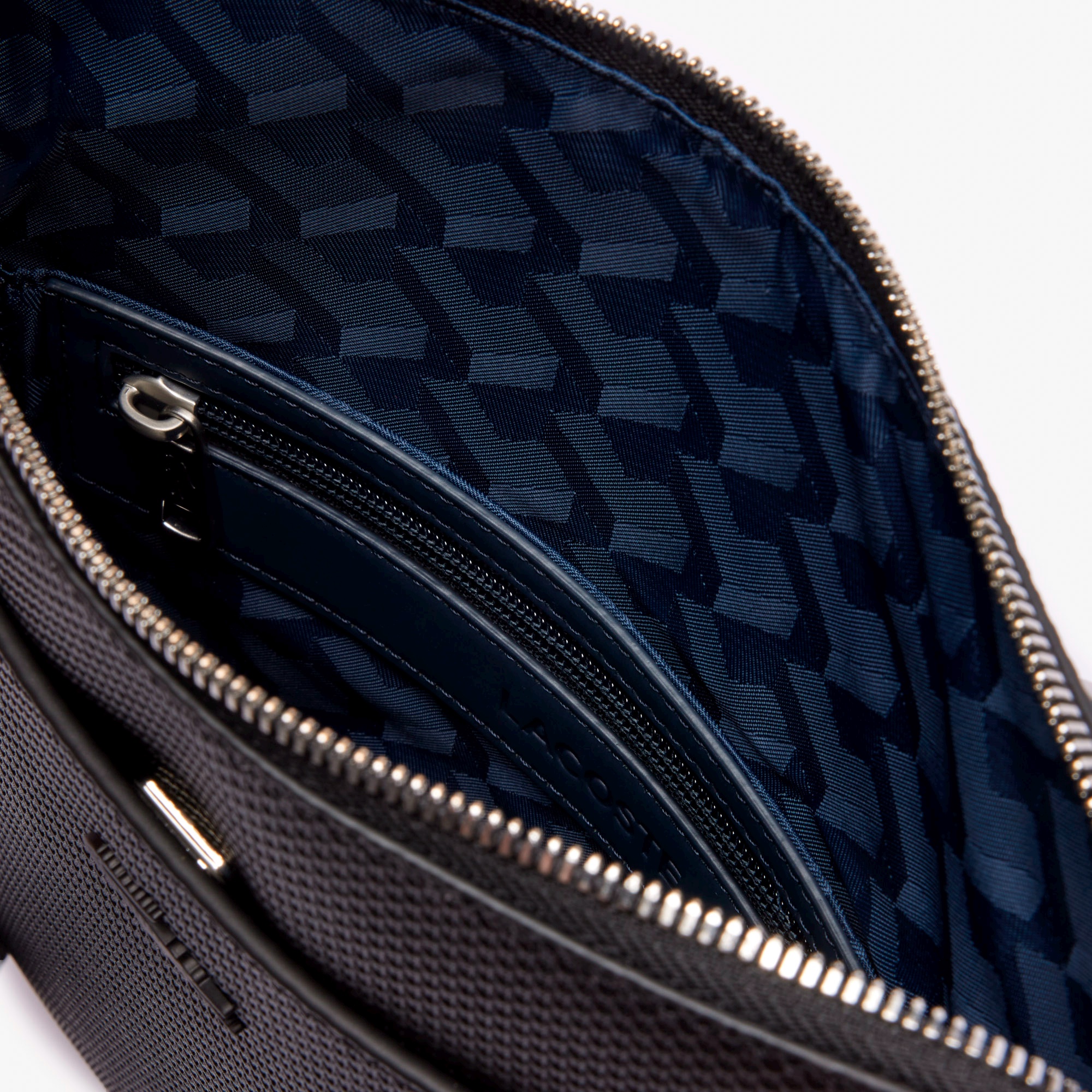 シャンタコ マットピケレザーフラットジップバッグ