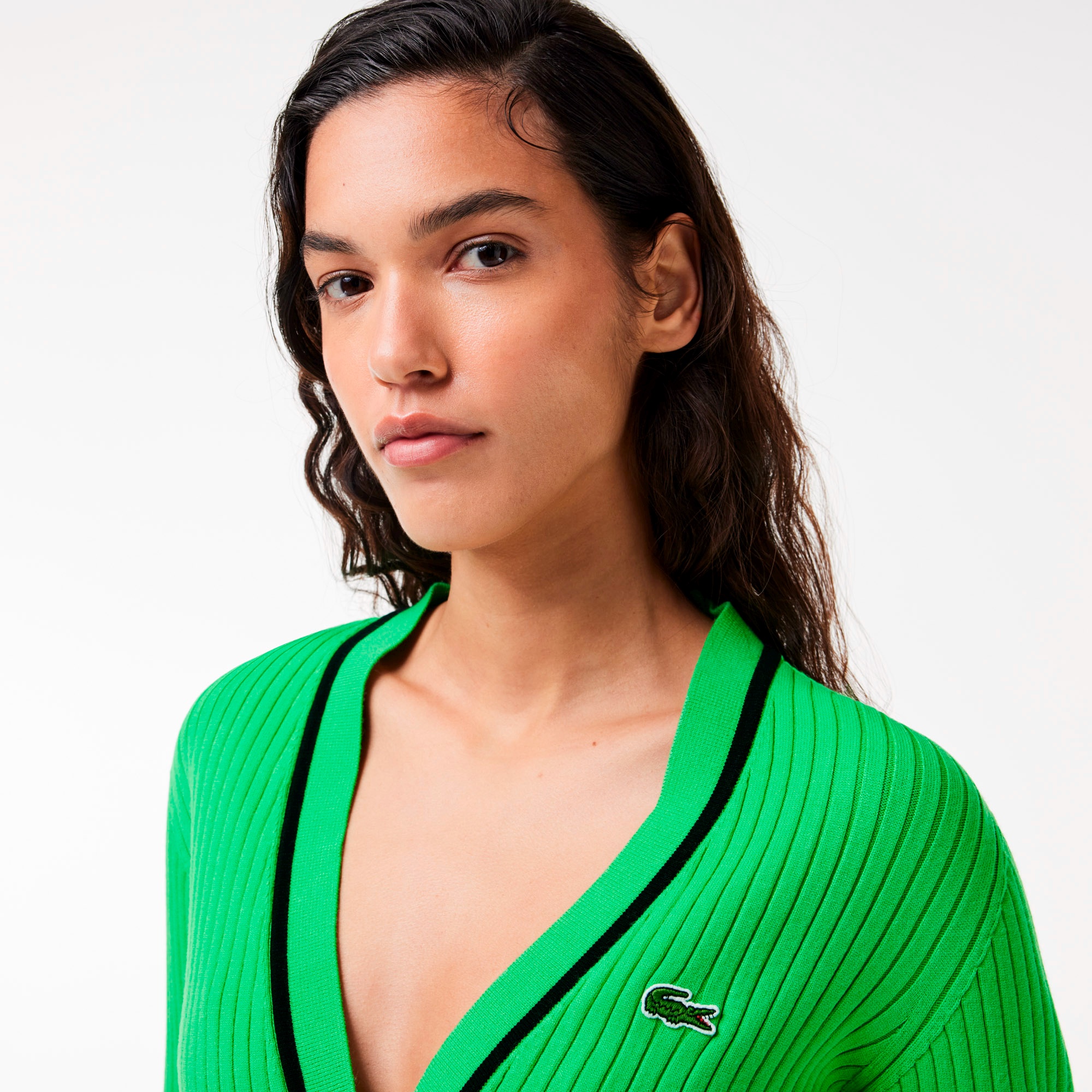 3Dニットカーディガン