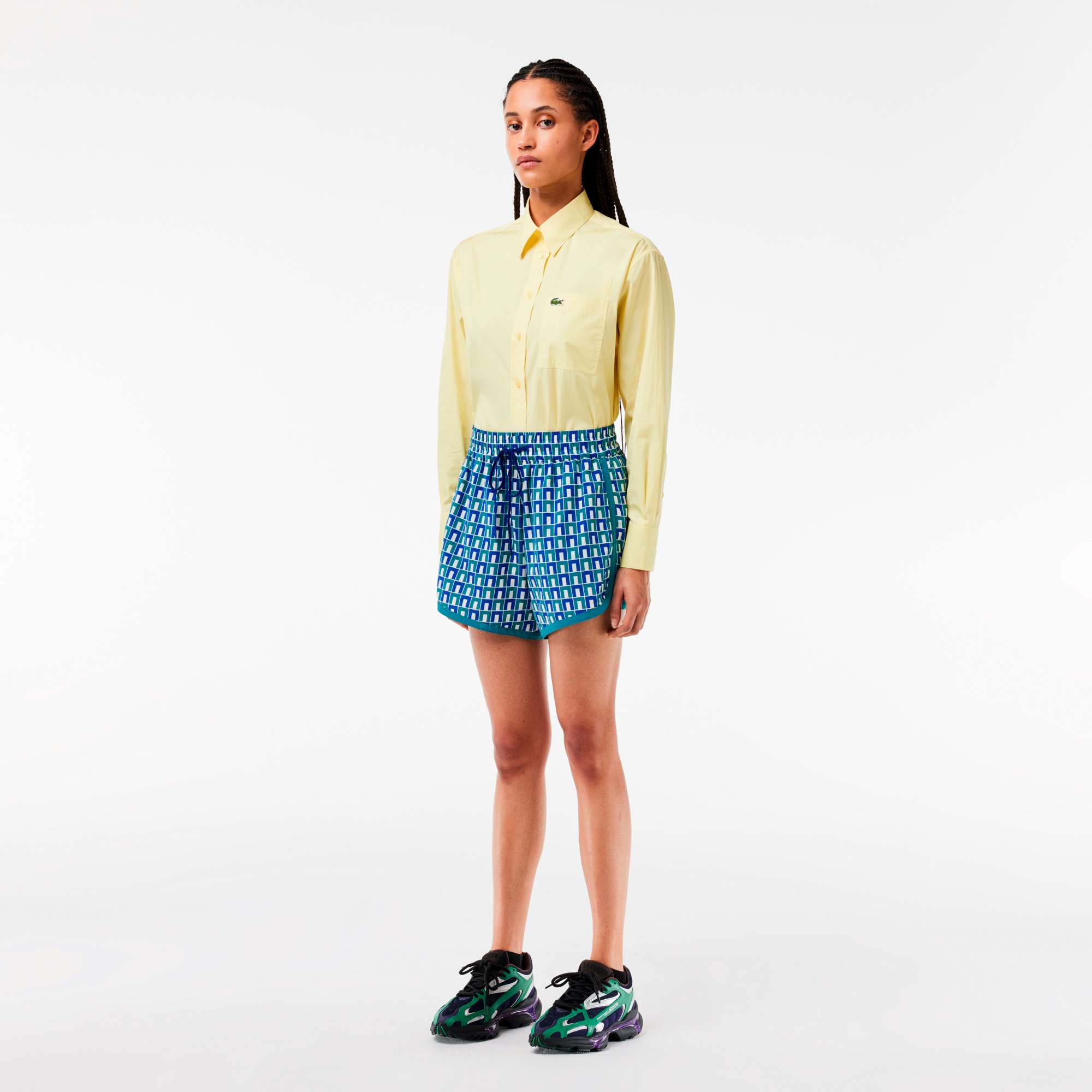 LACOSTE - ラコステ lacoste テクニカルギャバジン ゴルフ バミューダショーツ LACOSTE - ラコステ lacoste テクニカルギャバジン ゴルフ