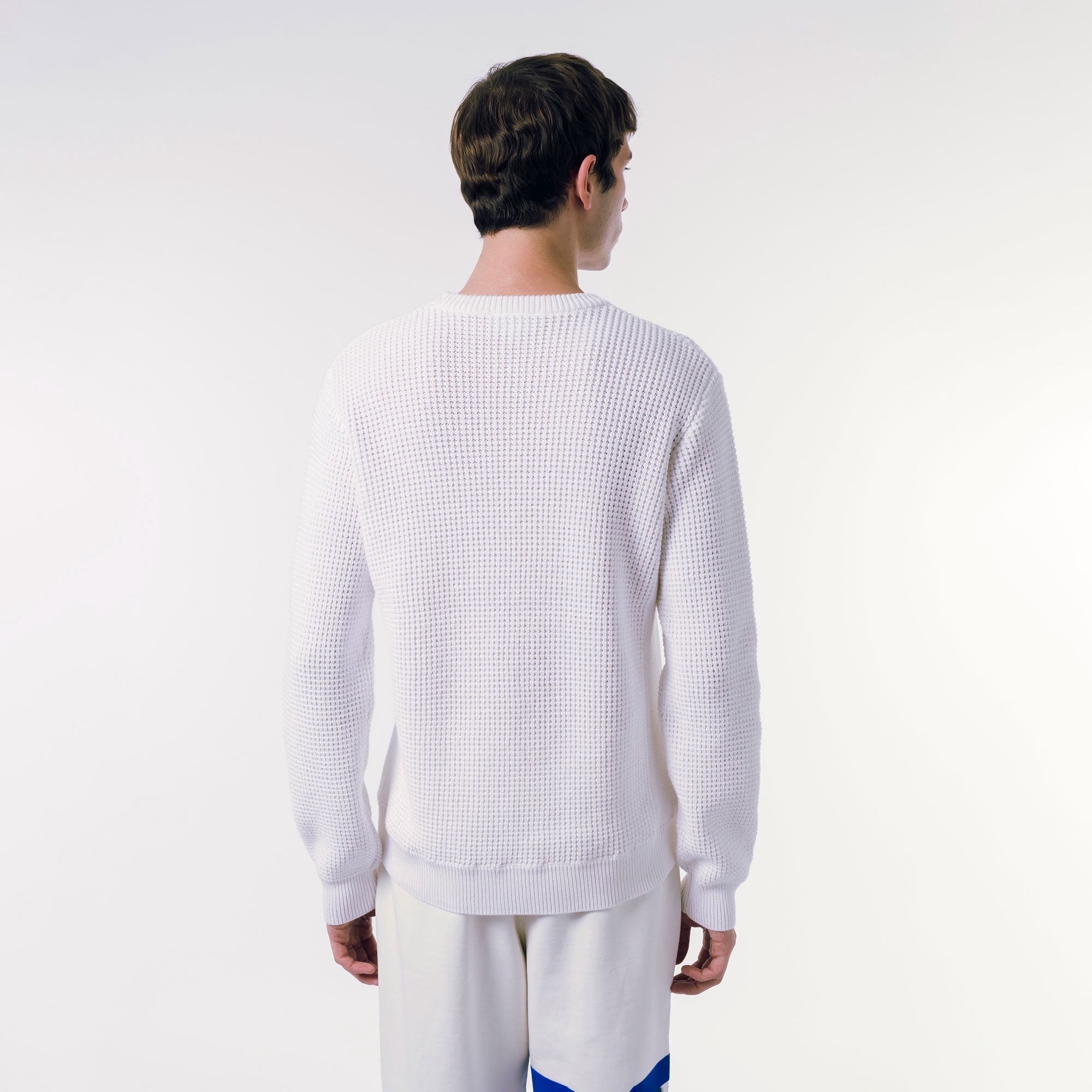 ヘザーカラーリングワッフルニット