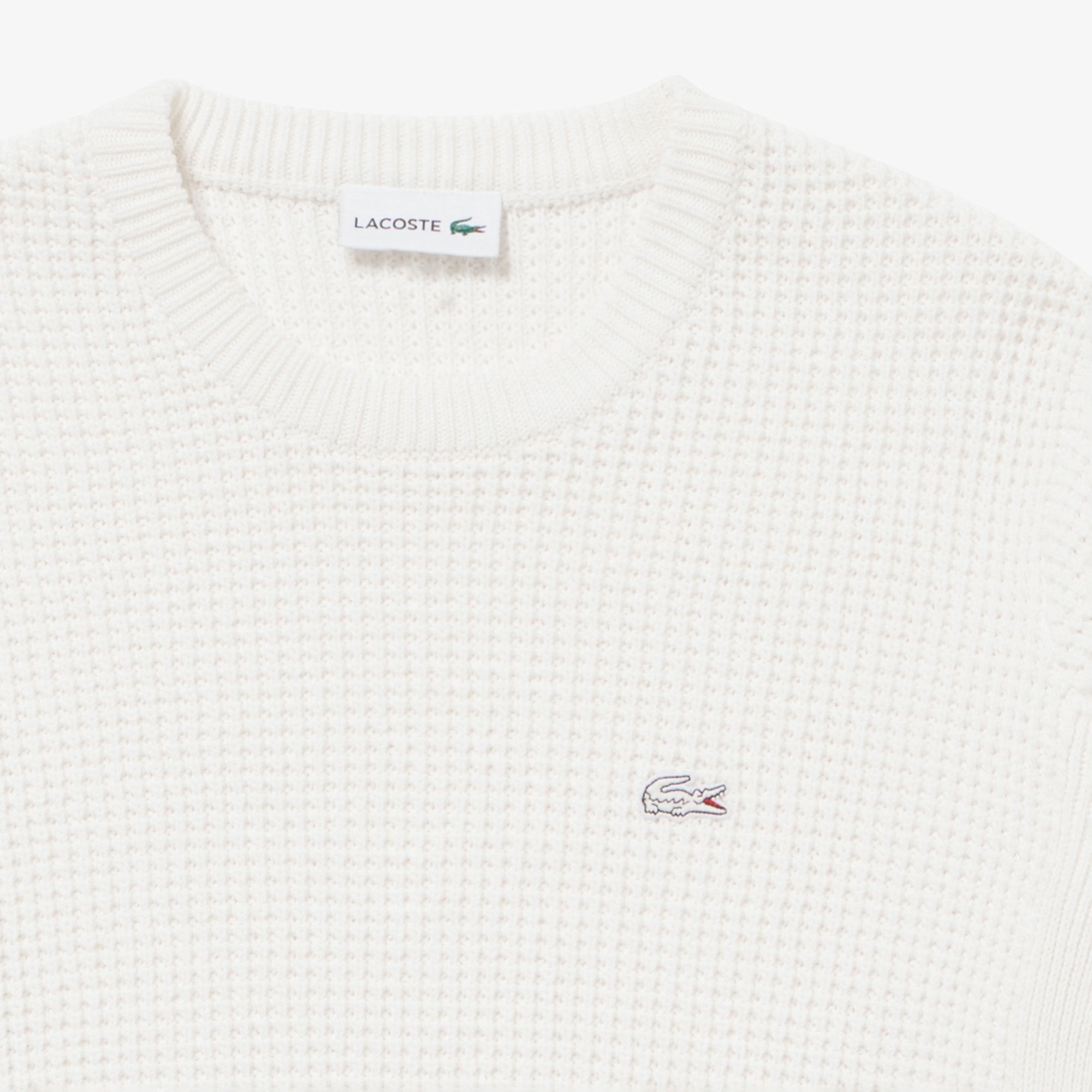 ヘザーカラーリングワッフルニット