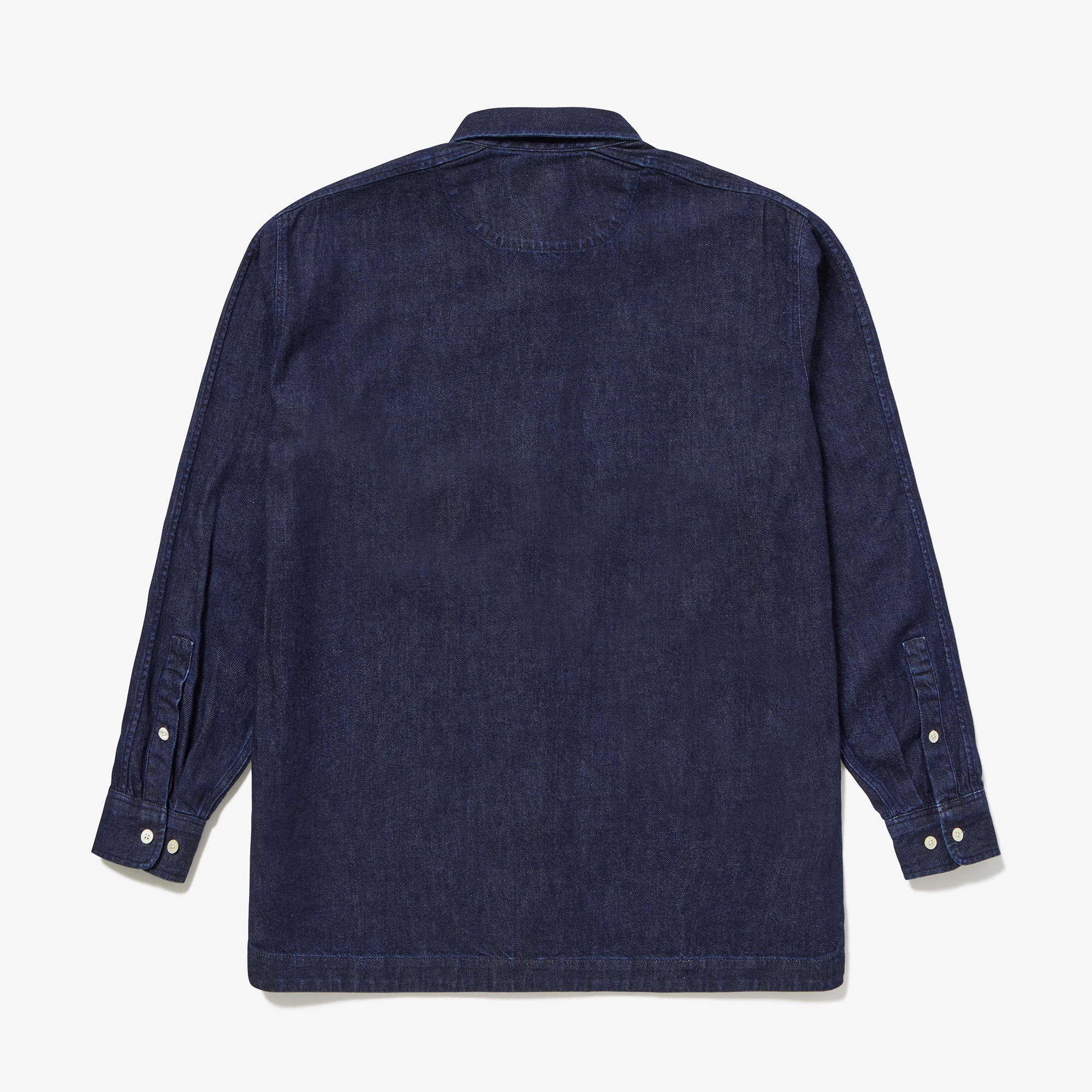 バイアスカットデニムシャツ