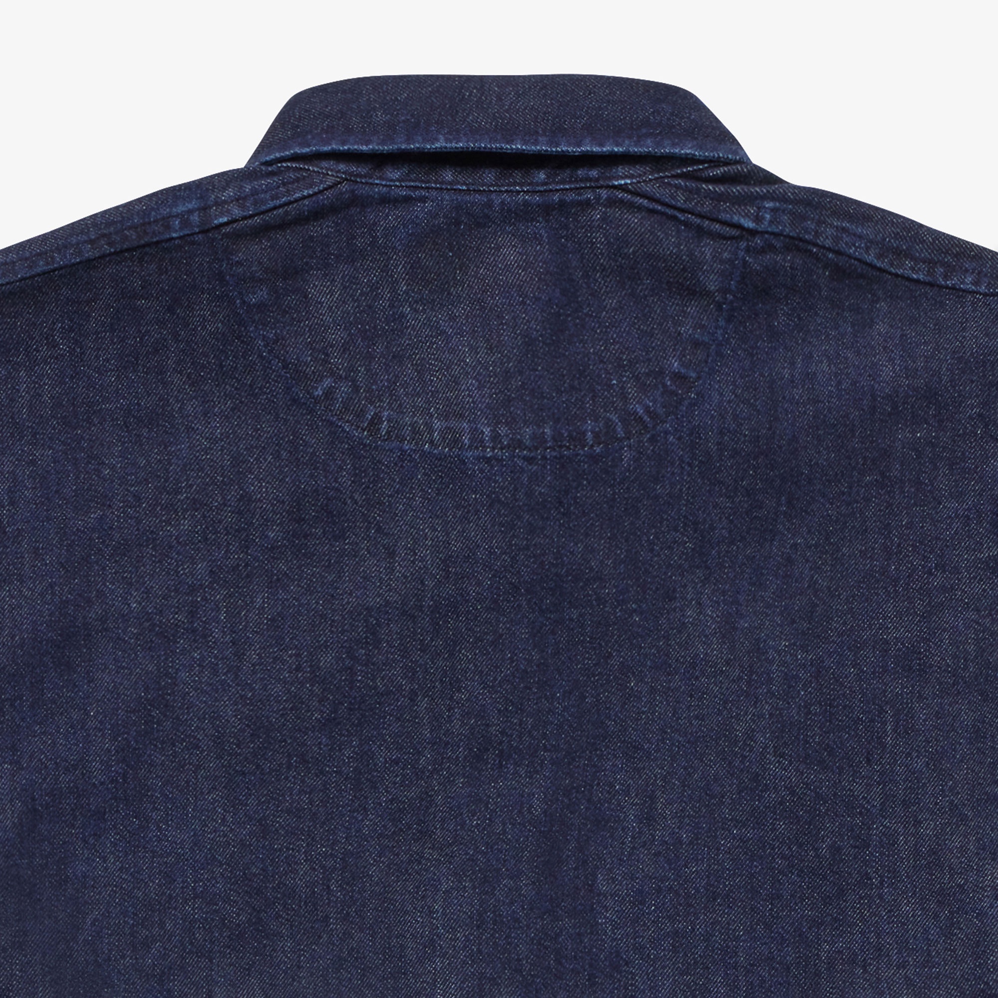 バイアスカットデニムシャツ