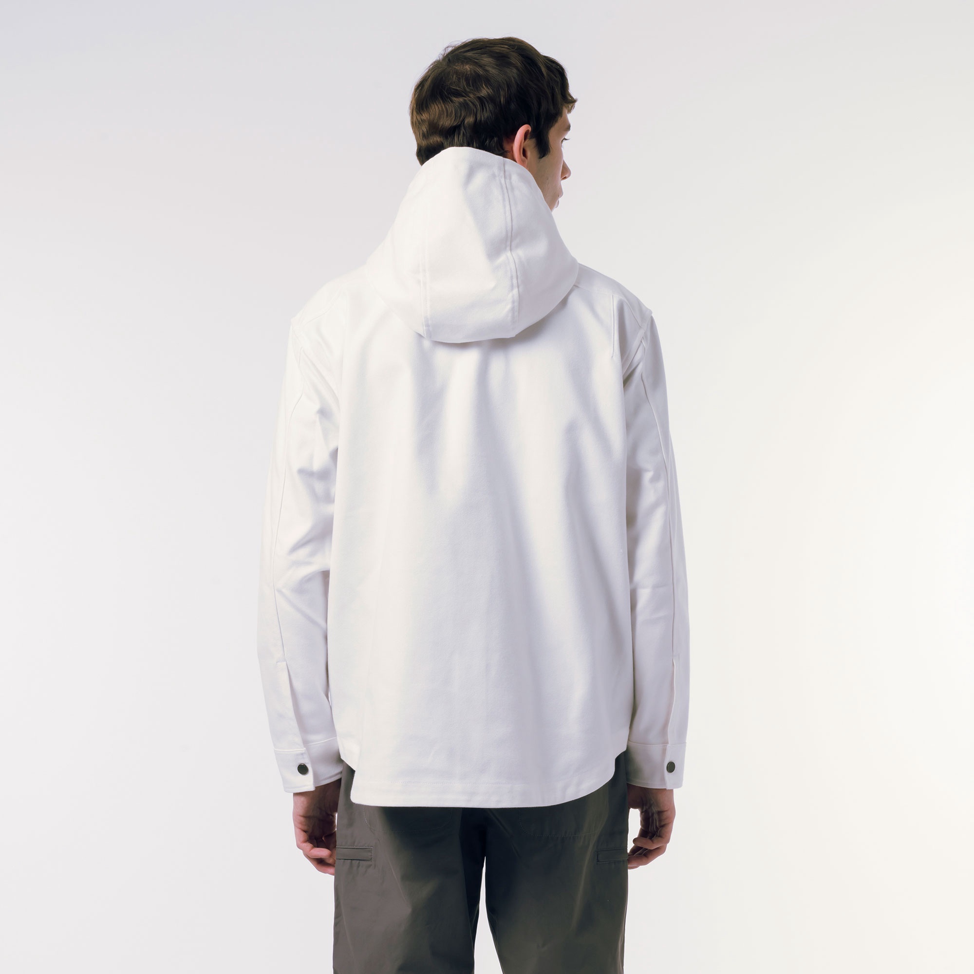 フード付きシャツジャケット