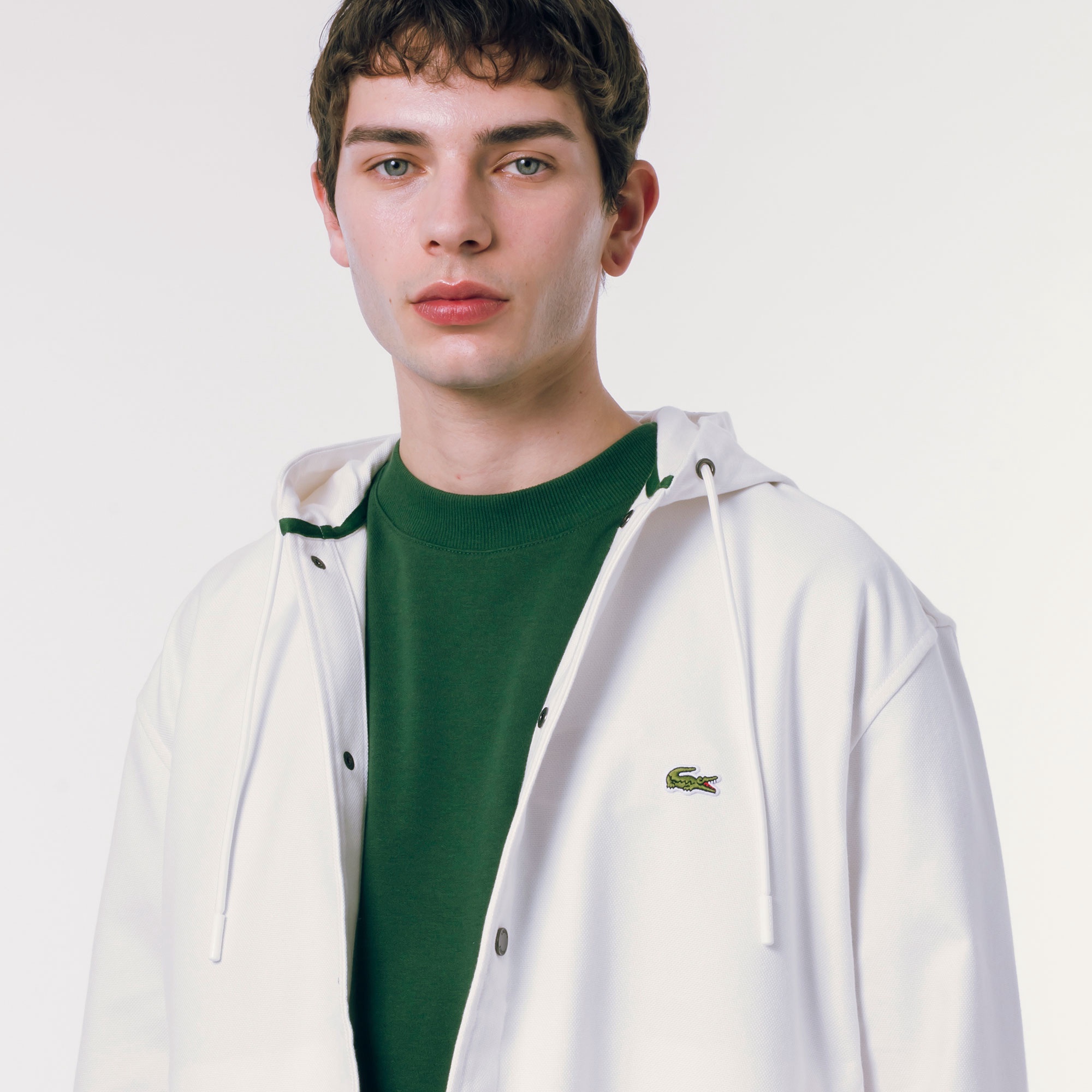 フード付きシャツジャケット