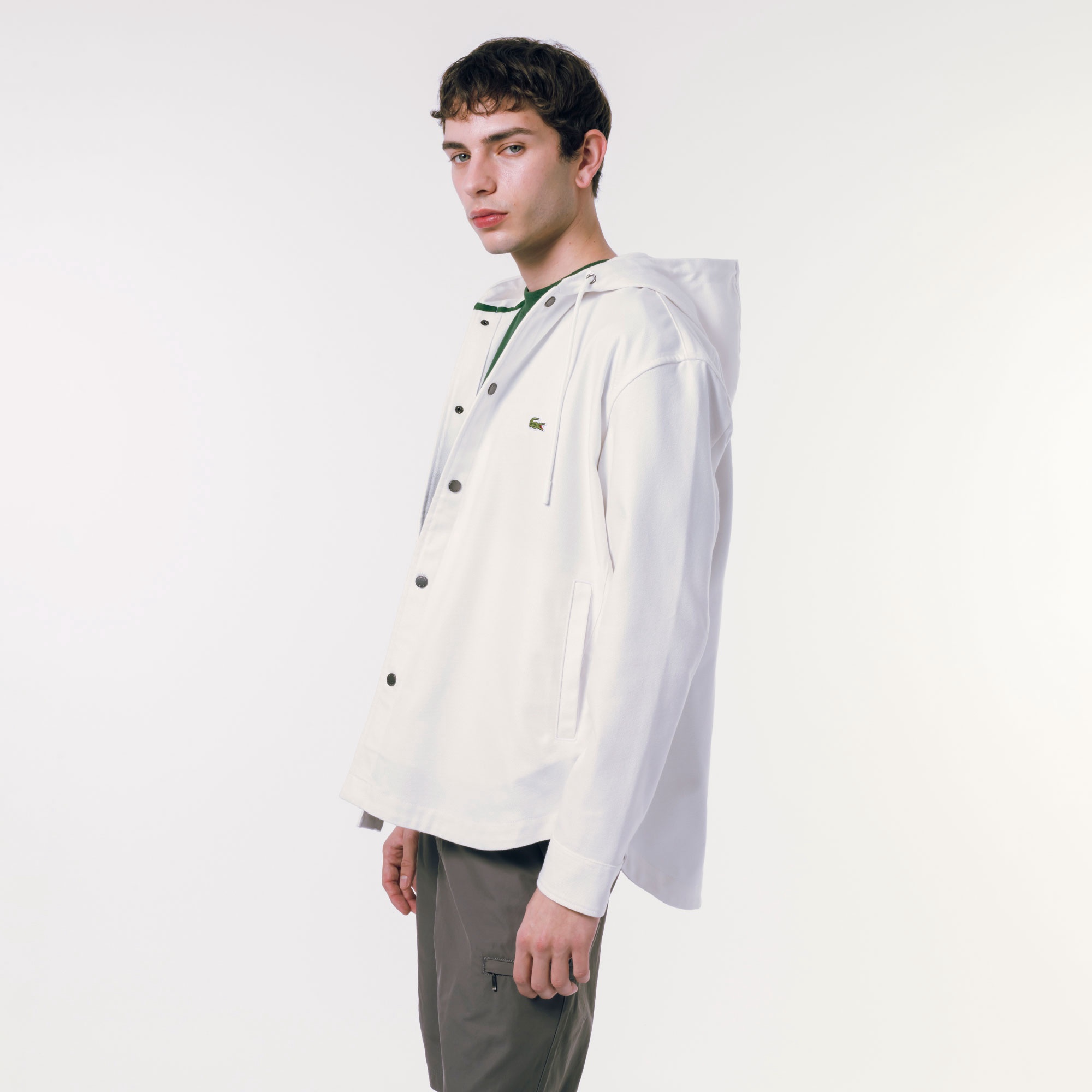 フード付きシャツジャケット