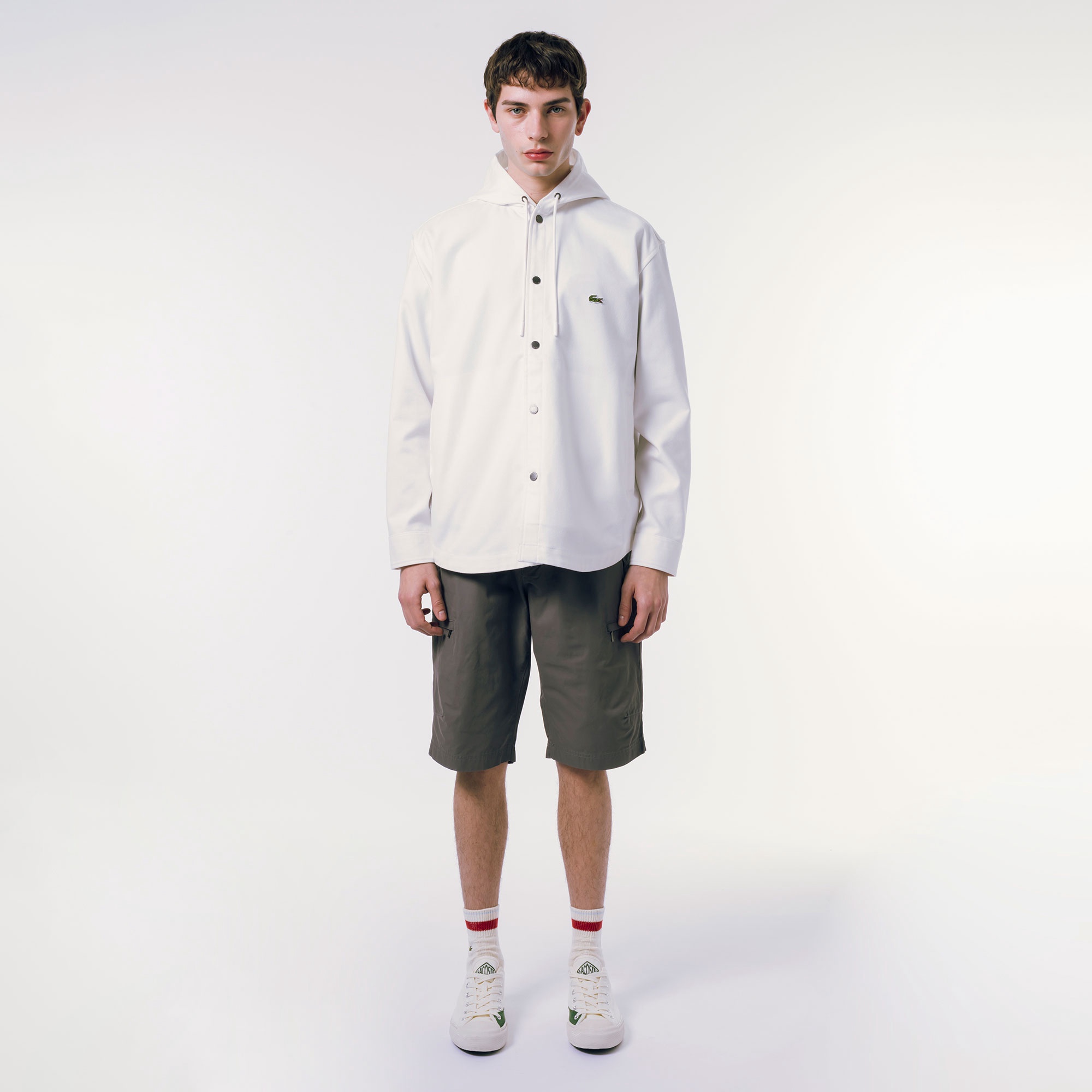 フード付きシャツジャケット