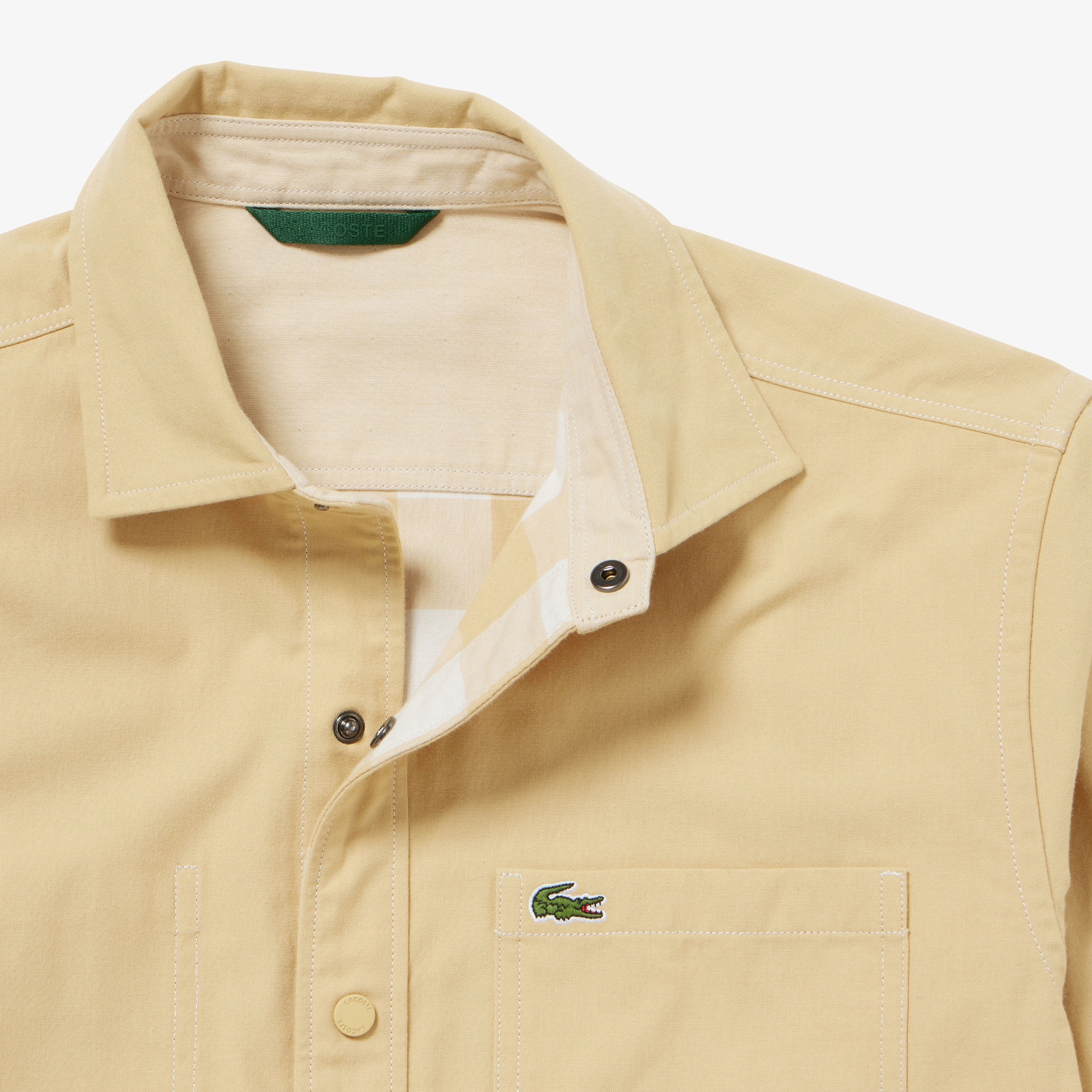 リバーシブルスナップボタンシャツ