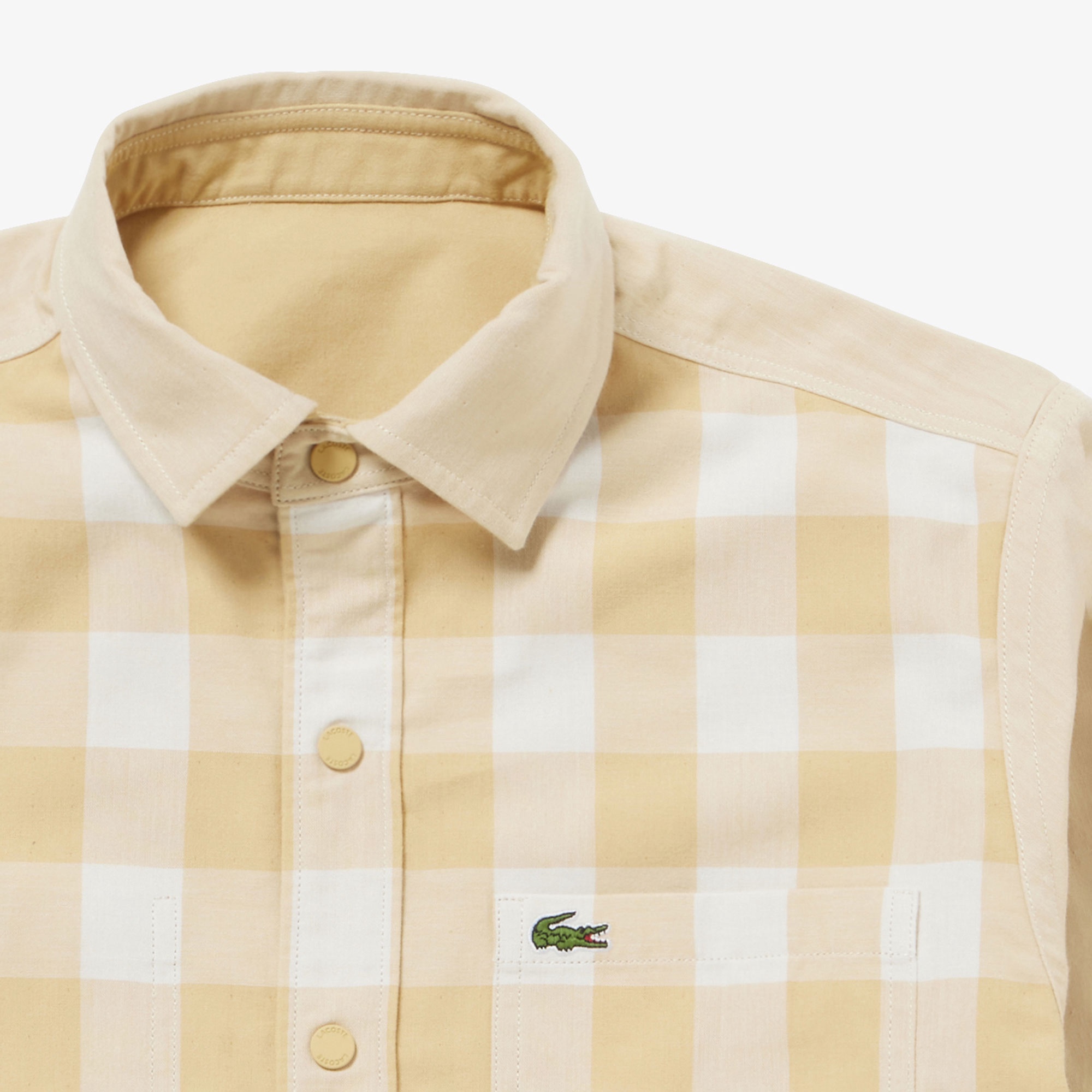 リバーシブルスナップボタンシャツ