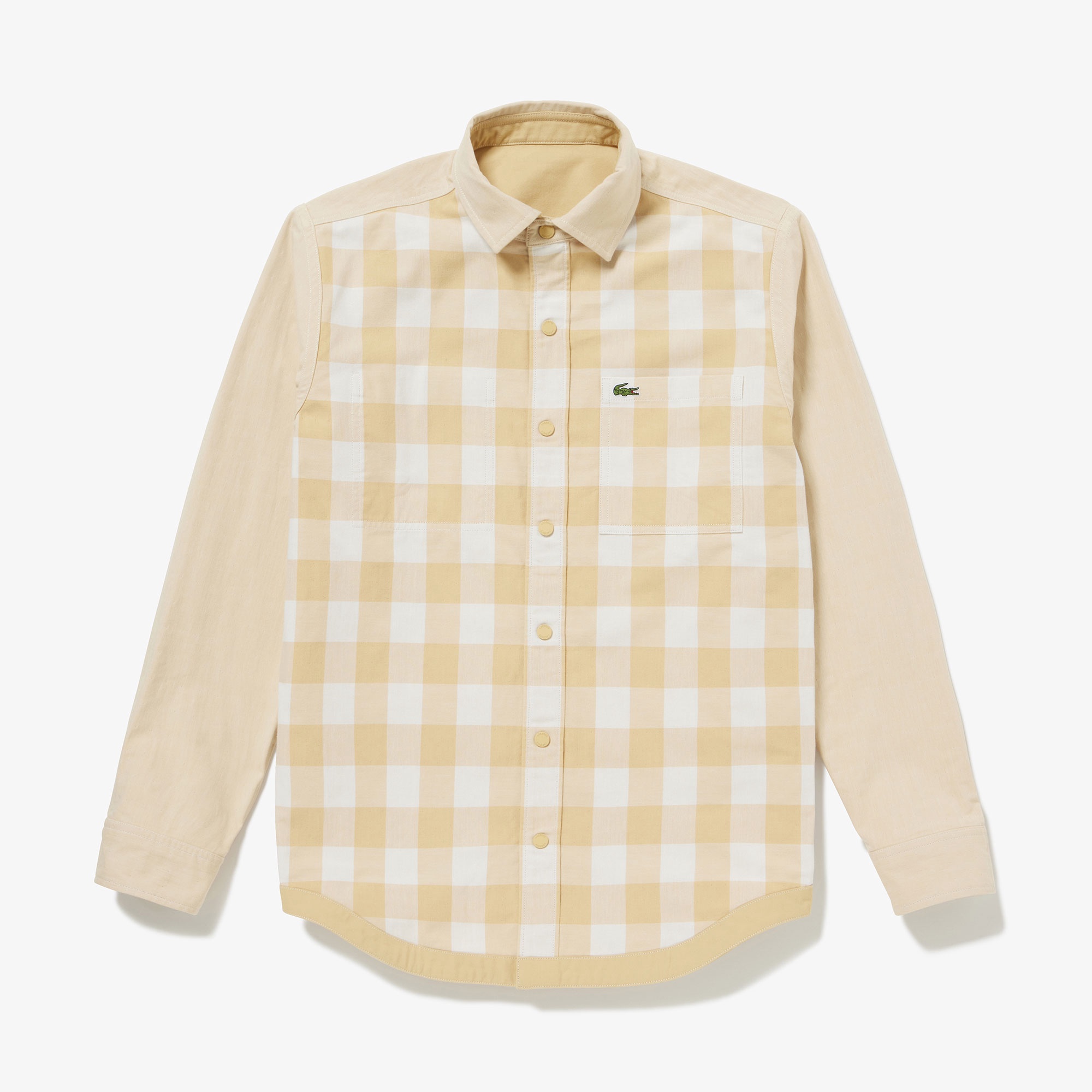 リバーシブルスナップボタンシャツ