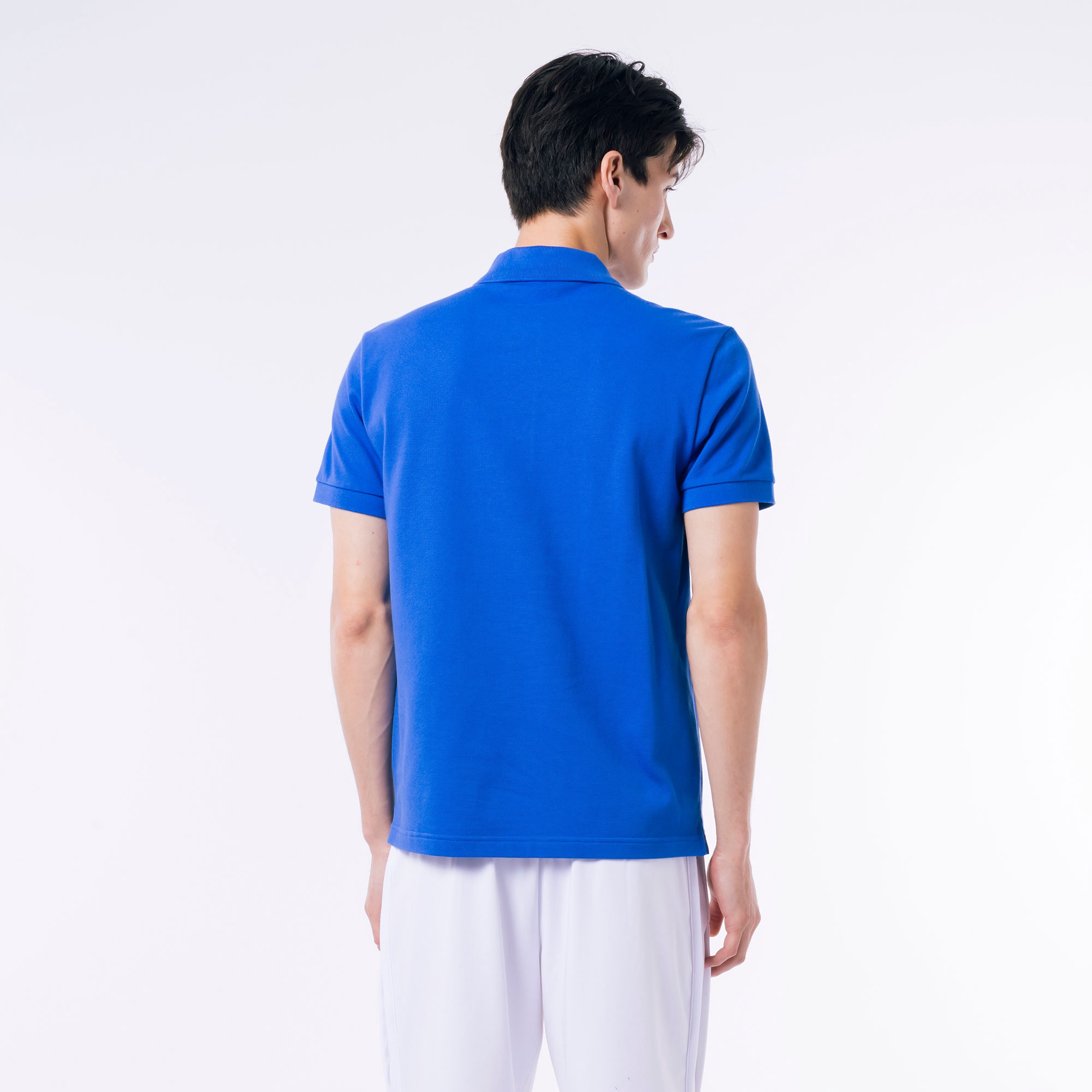 スリムフィットソリッドポロシャツ (半袖)