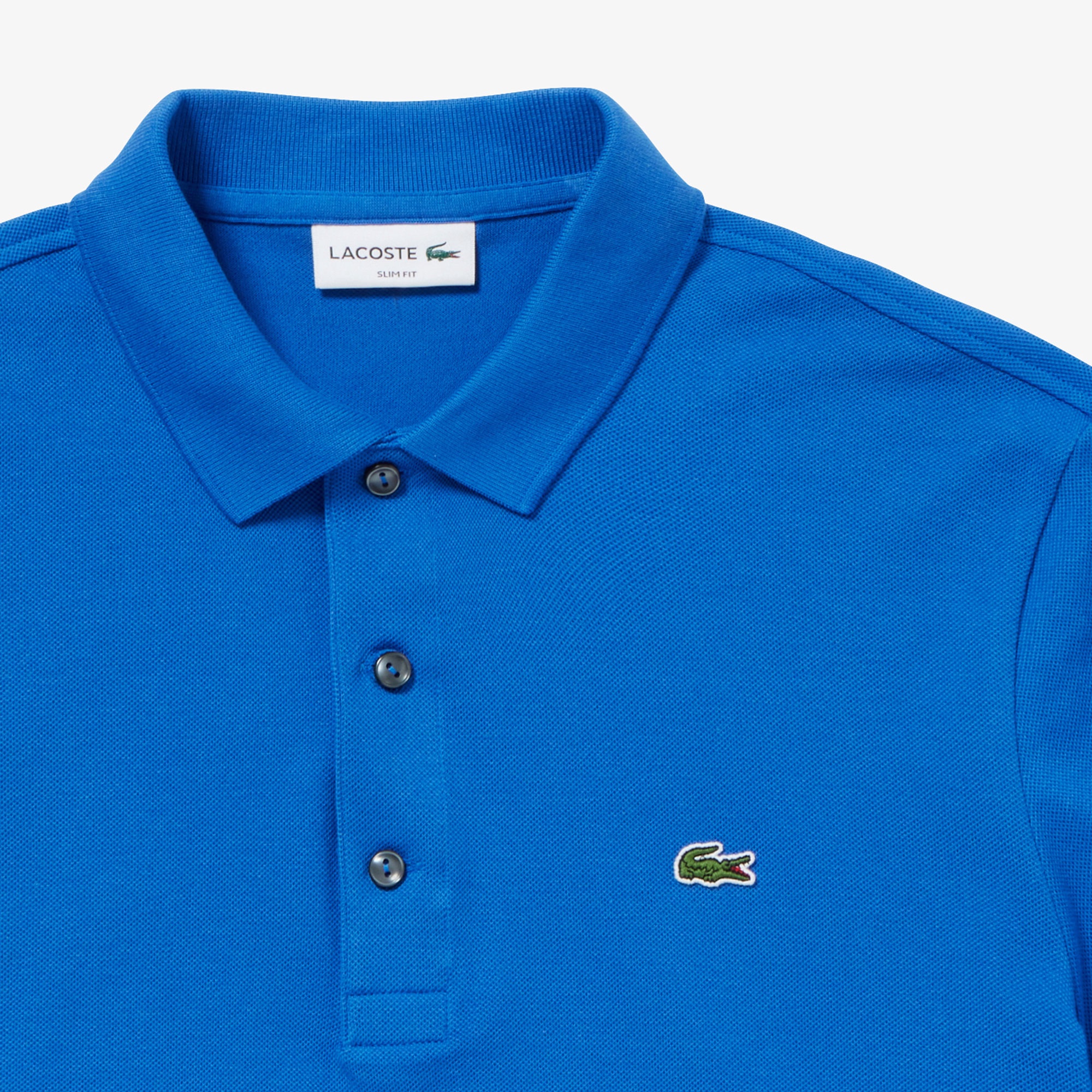 スリムフィットソリッドポロシャツ (半袖)