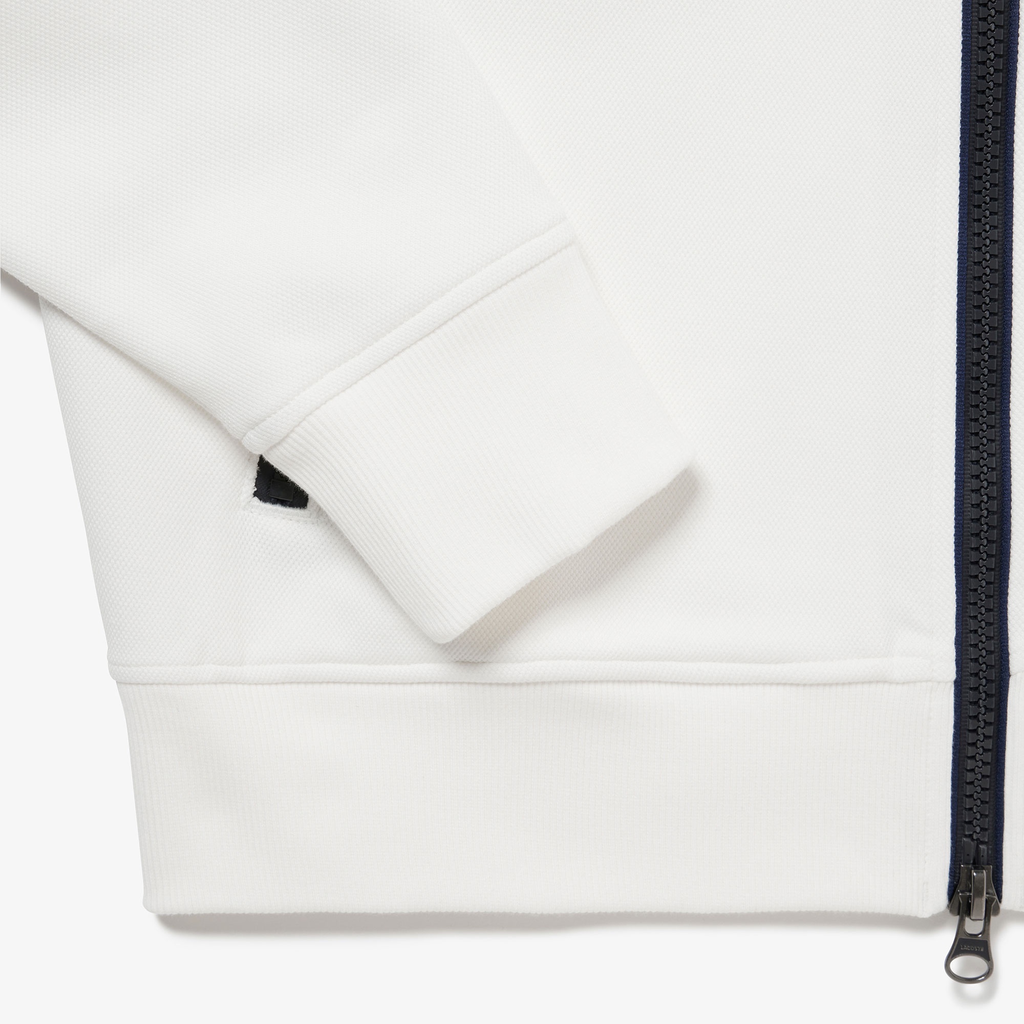 アシンメトリーボーダーハイネックジャケット