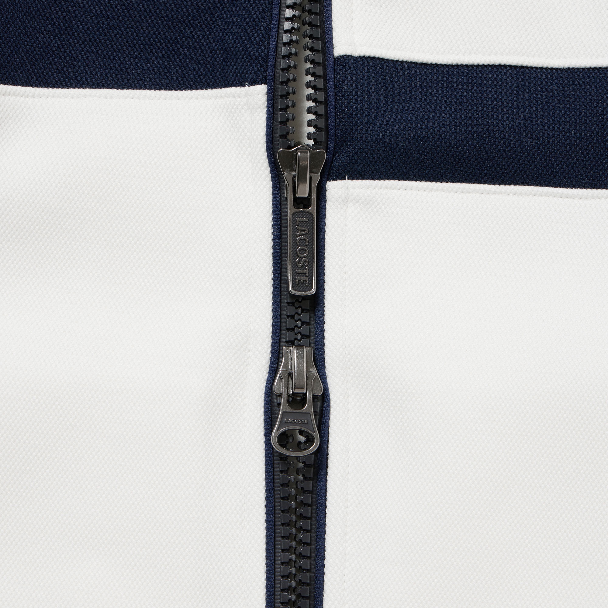 アシンメトリーボーダーハイネックジャケット