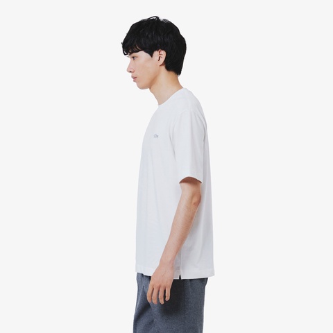 アウトラインクロッククルーネックTシャツ