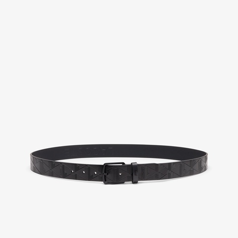 モノグラム テクスチャードモノグラムレザーベルト RC4093 - ラコステ