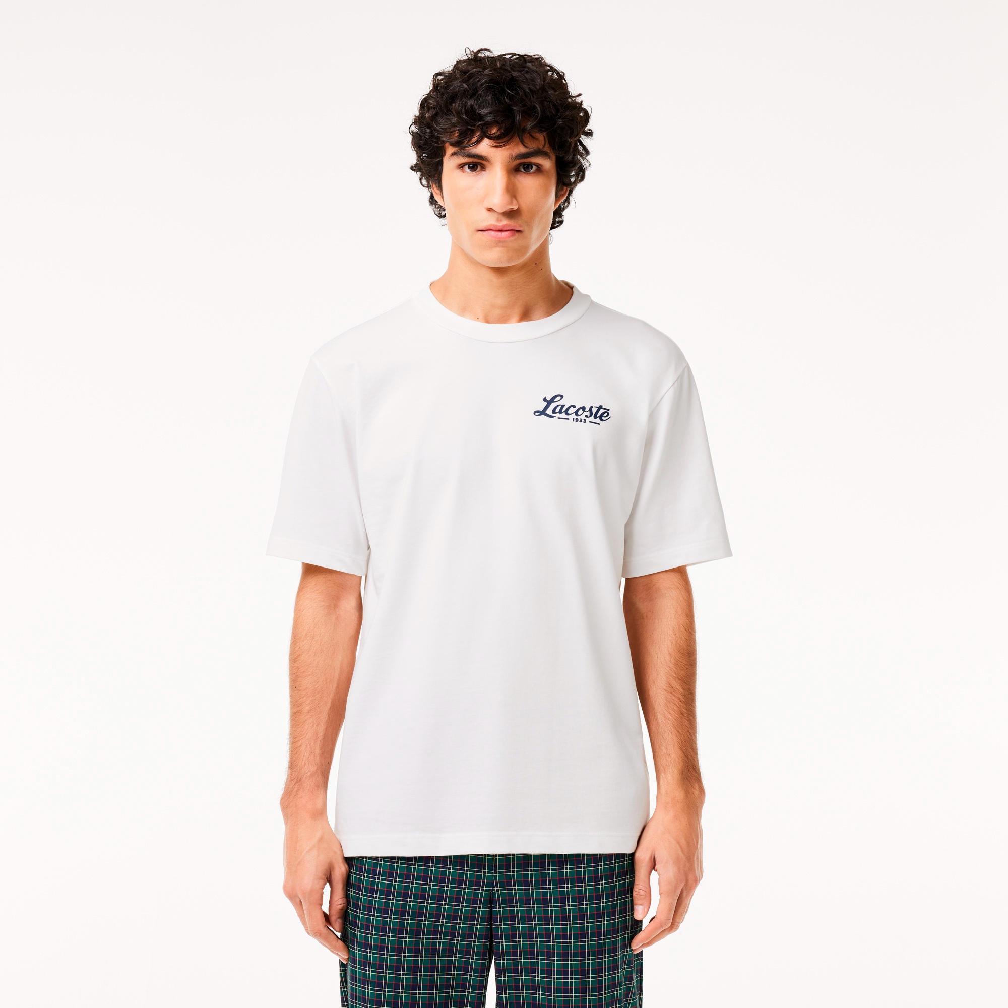 ラコステゴルフバックプリントドライTシャツ