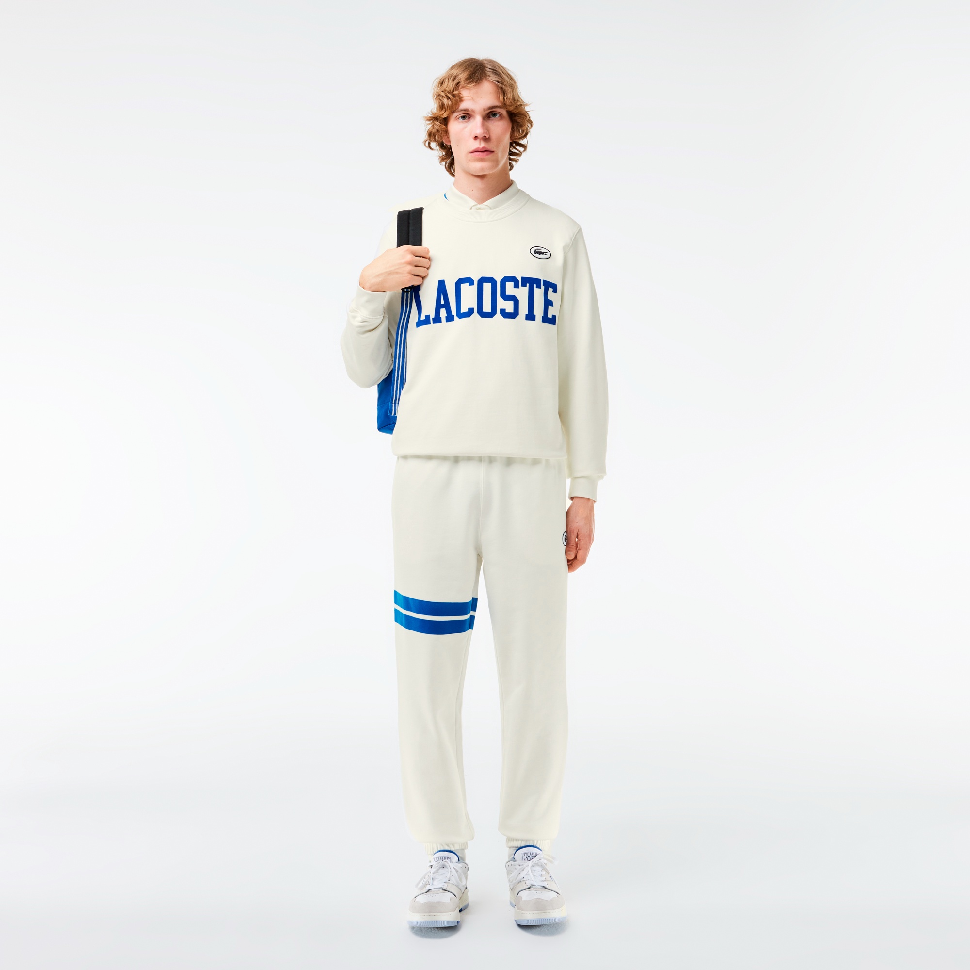 アシンメトリーラインスウェットトラックパンツ