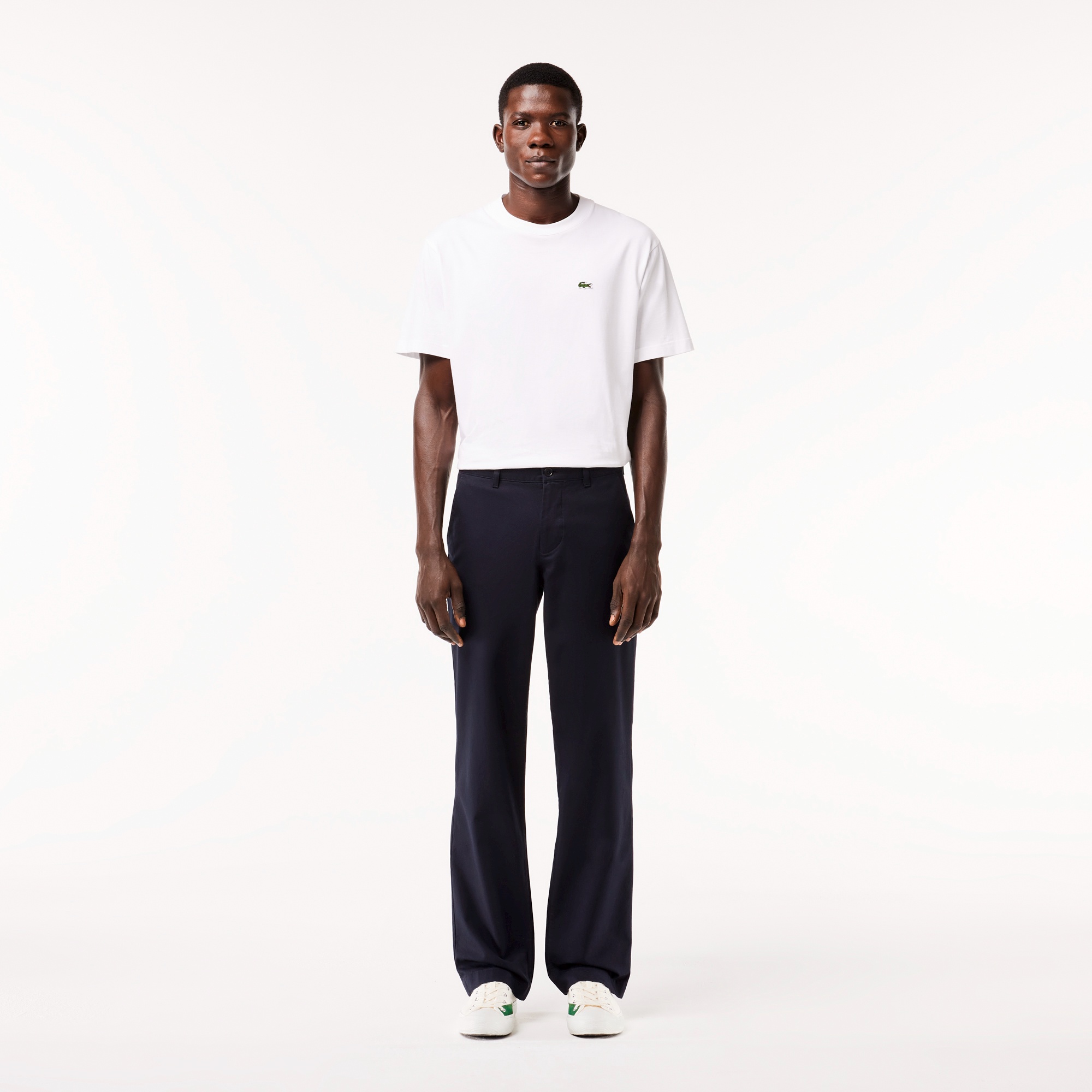 コットンツイルストレートパンツ