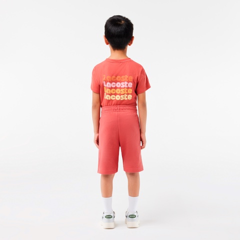 BOYS4連ロゴ入りスウェットショーツ