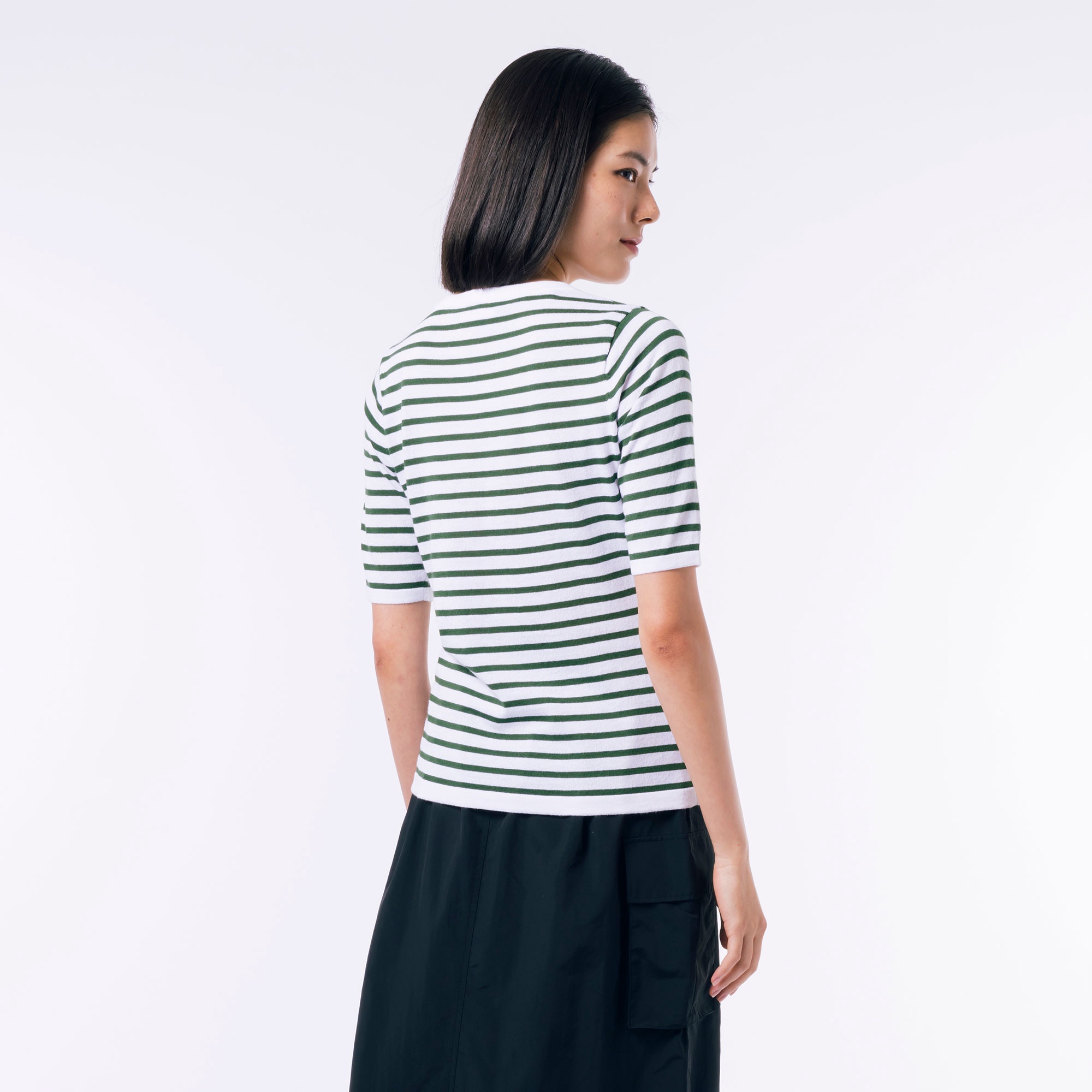 クールマックスボーダーニットTシャツ