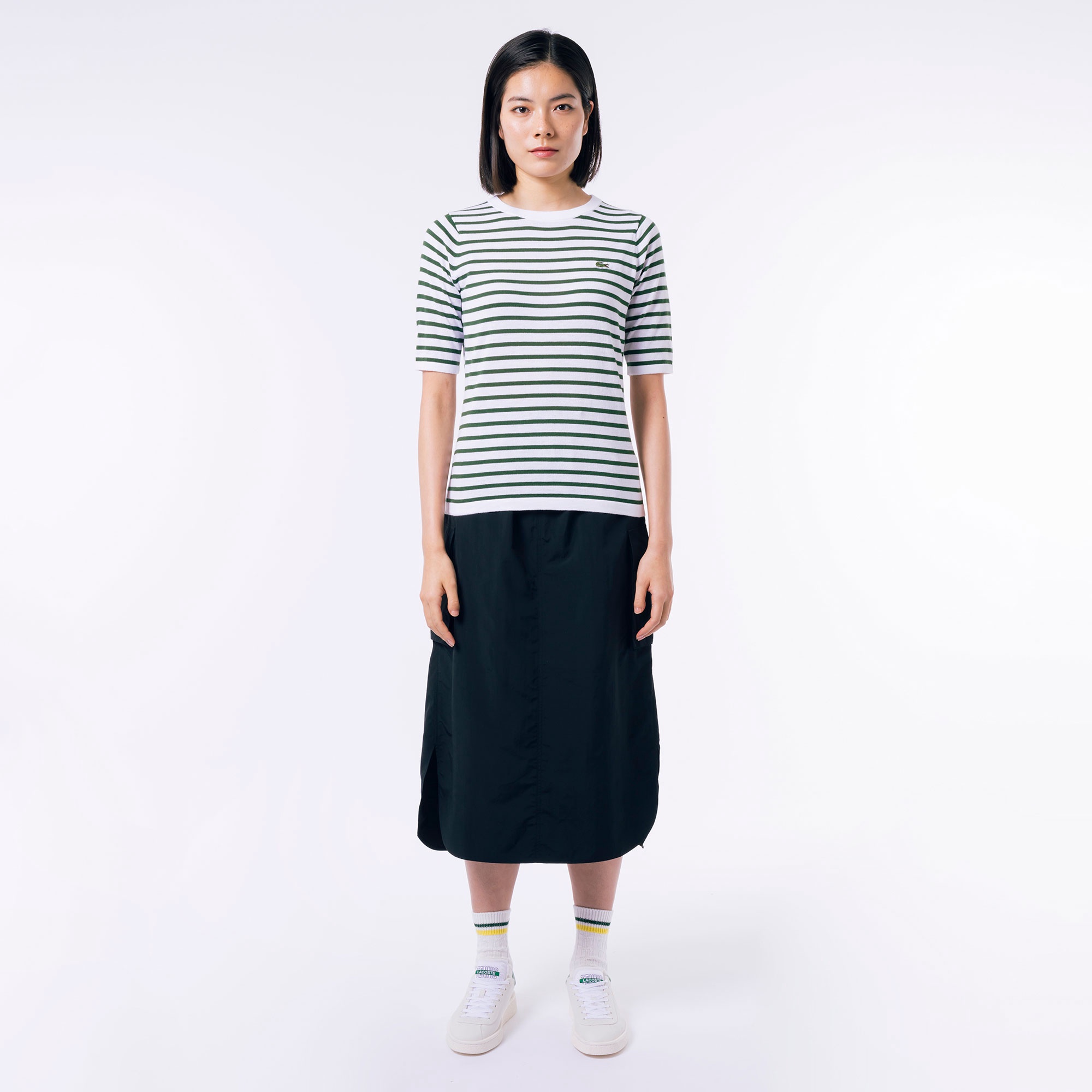 クールマックスボーダーニットTシャツ