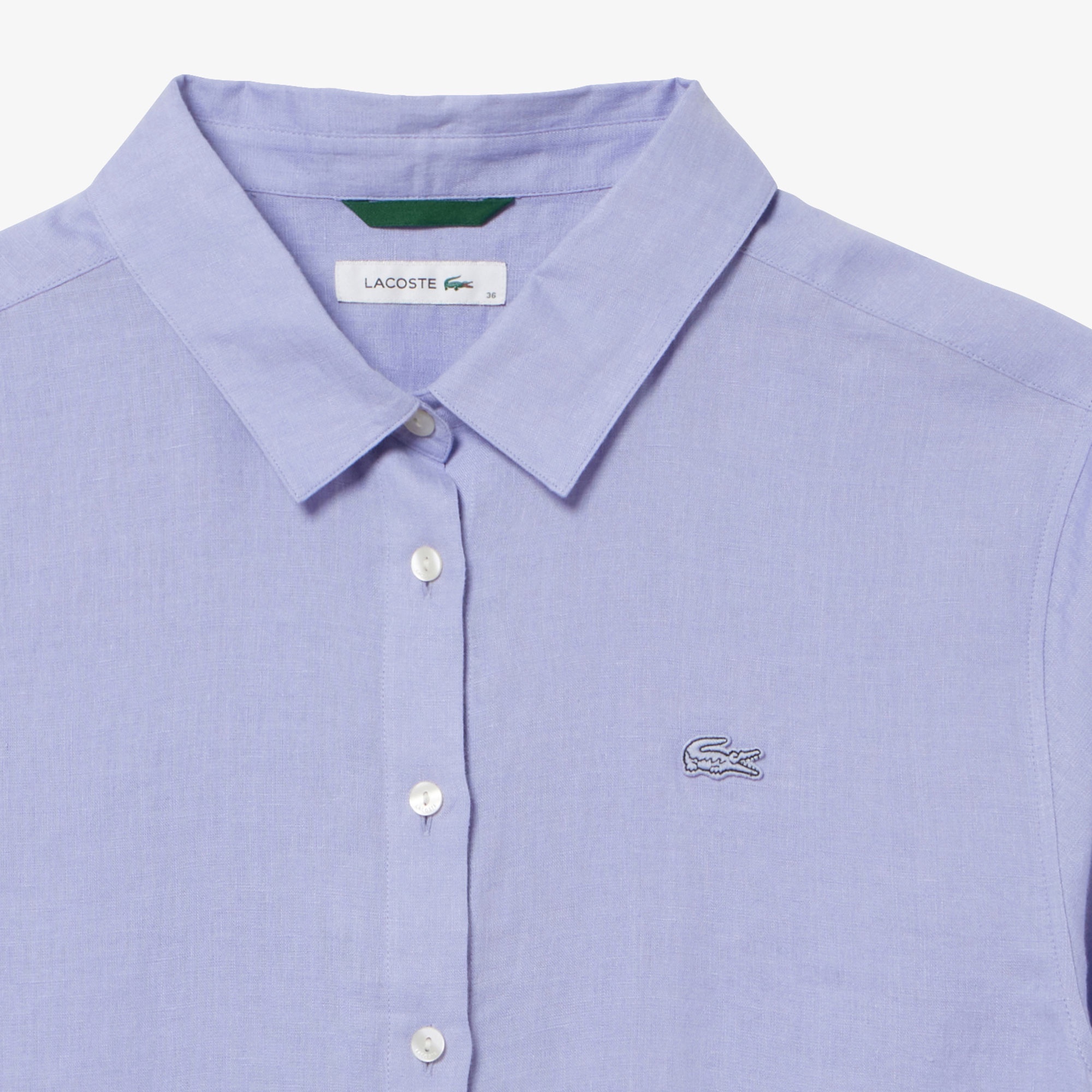 リネンコットン5分袖シャツ