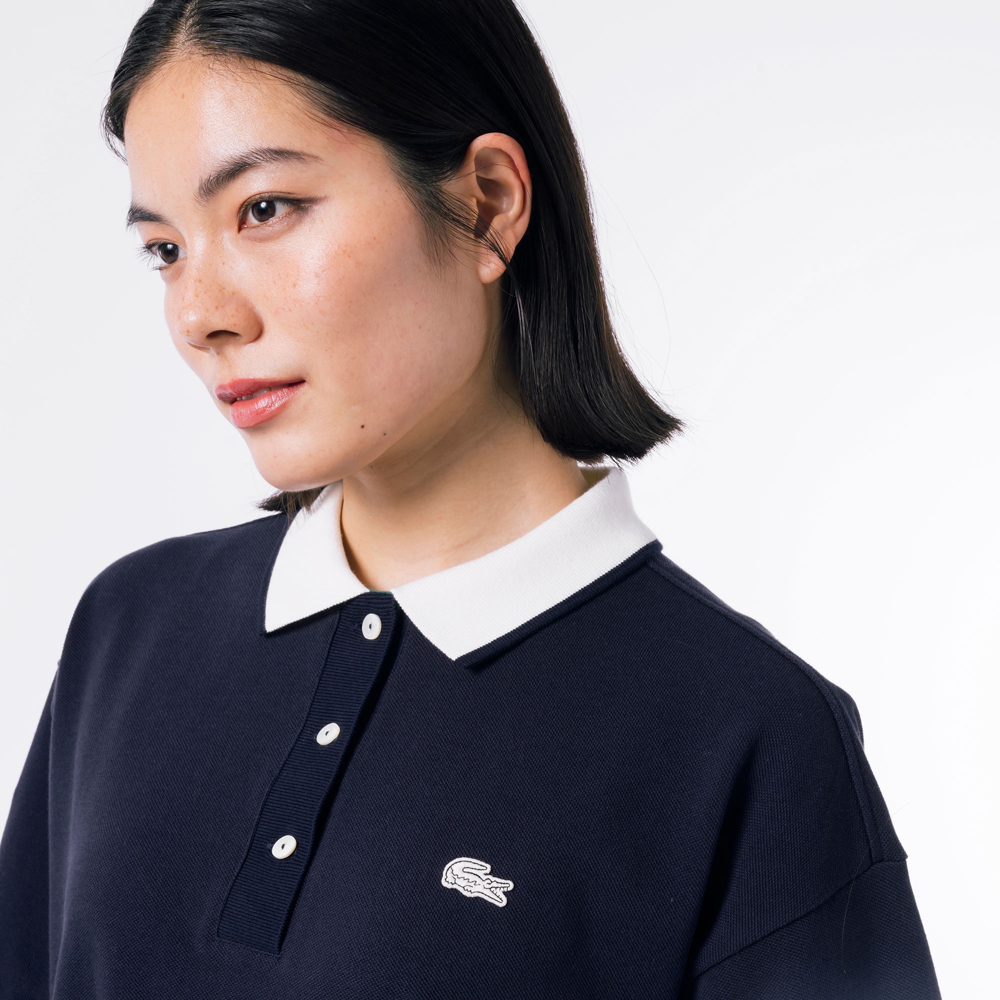 リラックスシルエットクレリックポロドレス