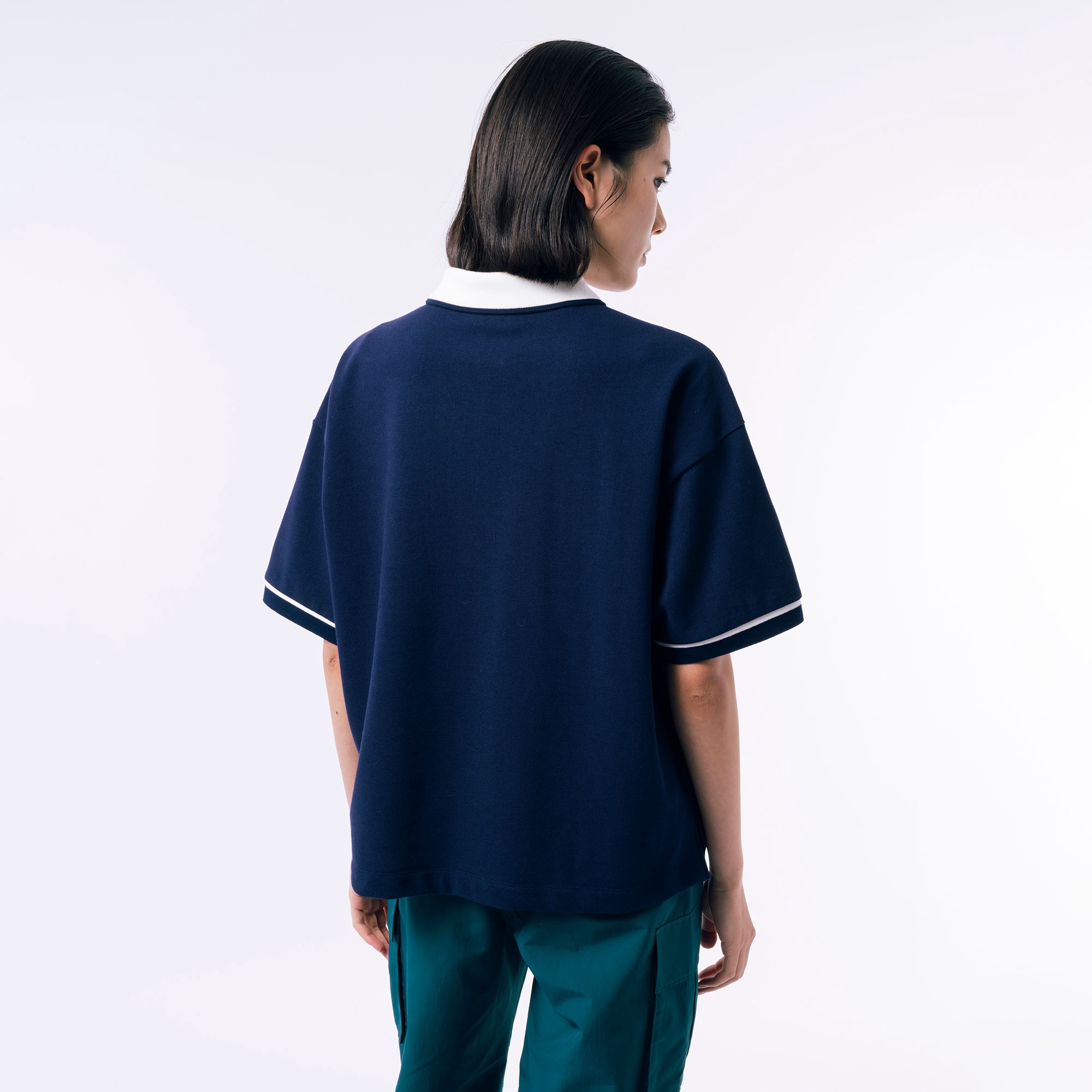 ボクシーシルエットクレリックポロシャツ