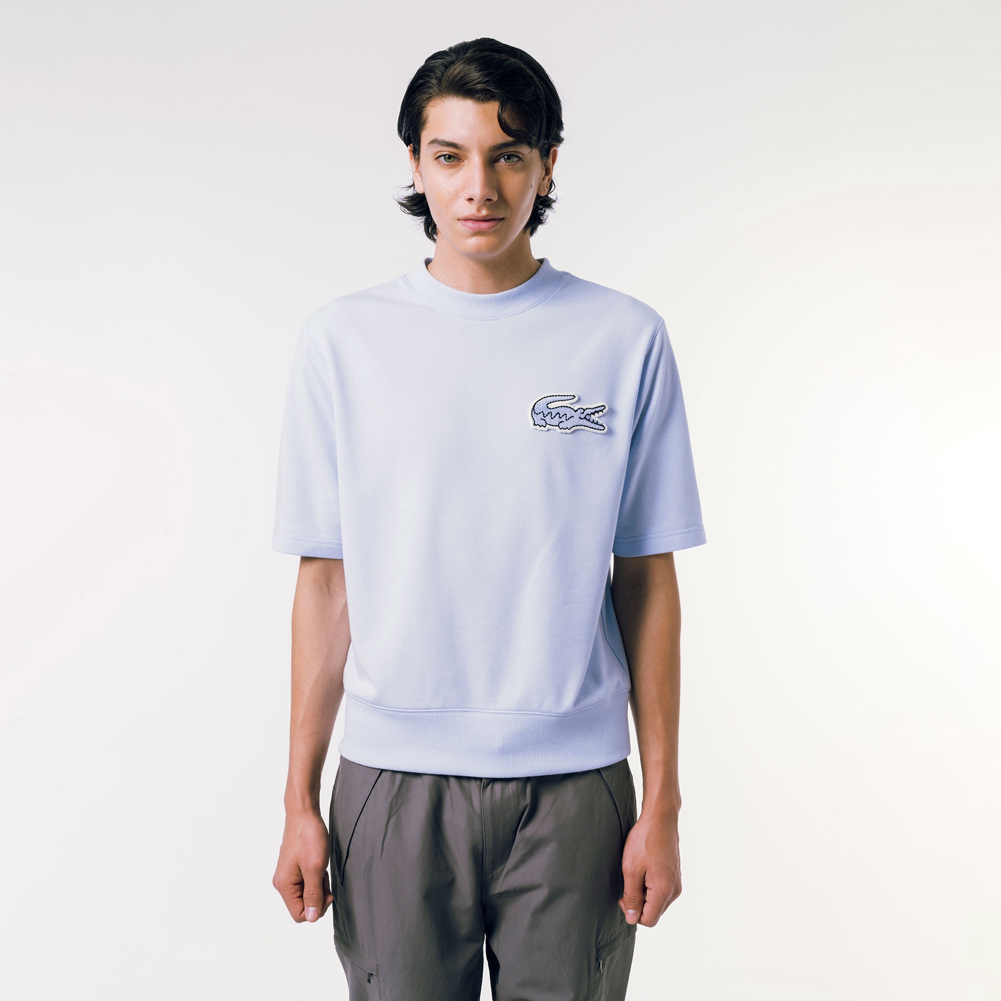 オーバーサイズクロックエンブレムスウェットTシャツ