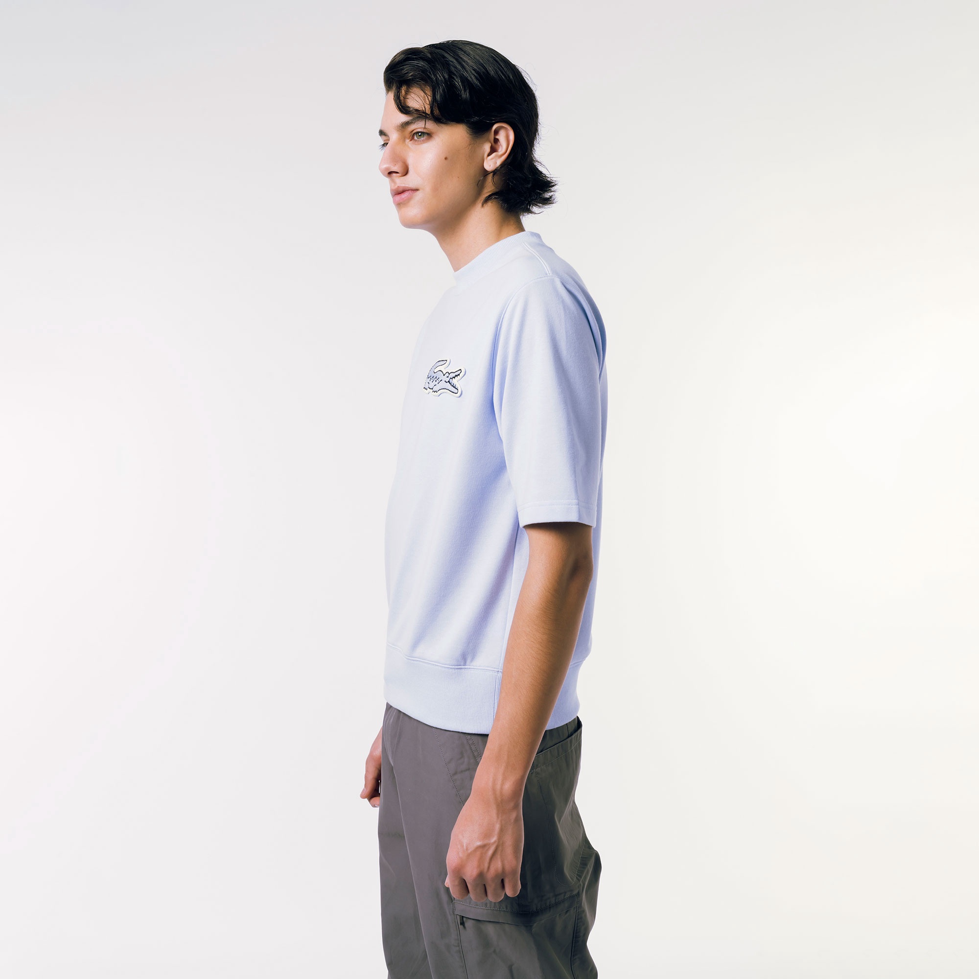 オーバーサイズクロックエンブレムスウェットTシャツ