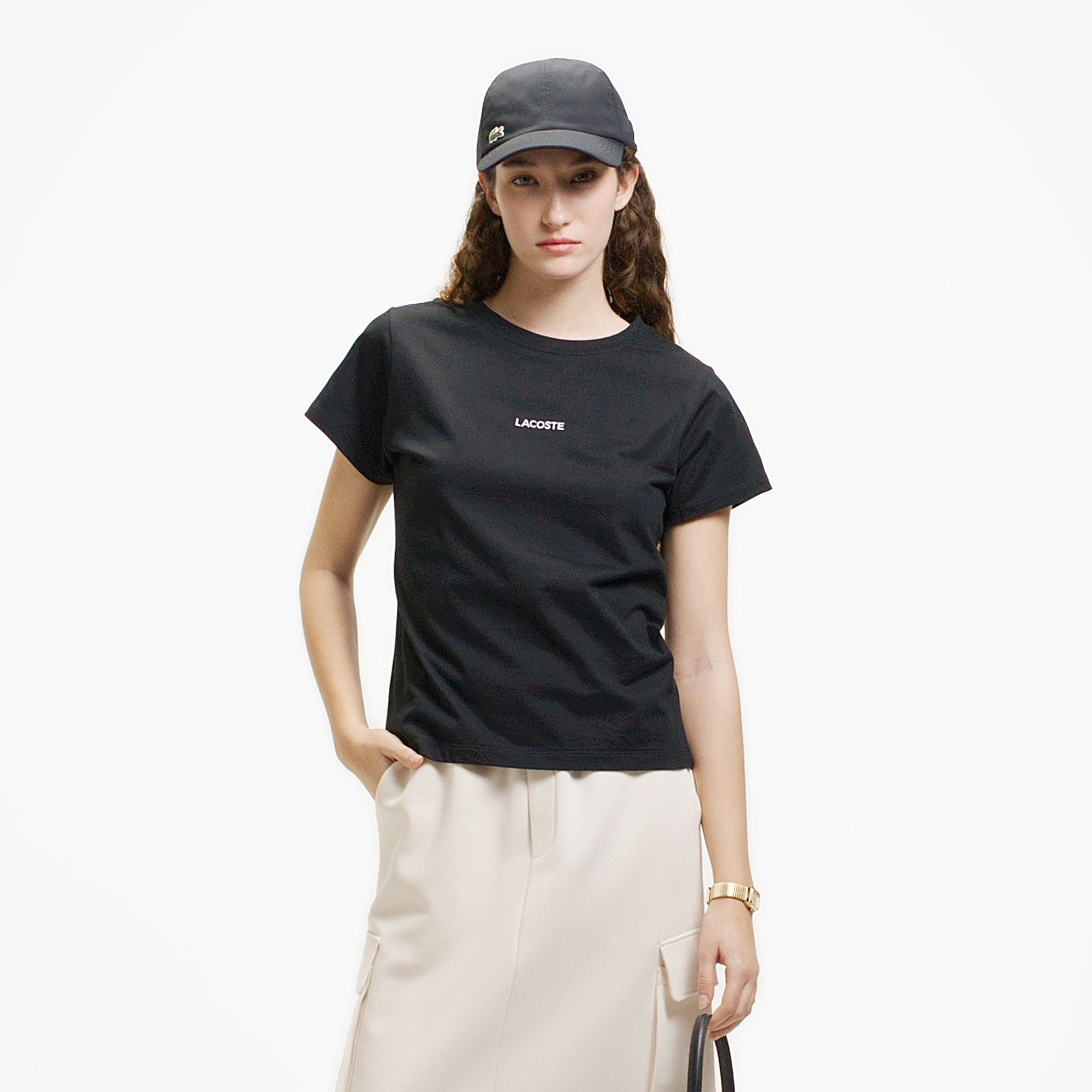 コンパクトブランドネームロゴTシャツ