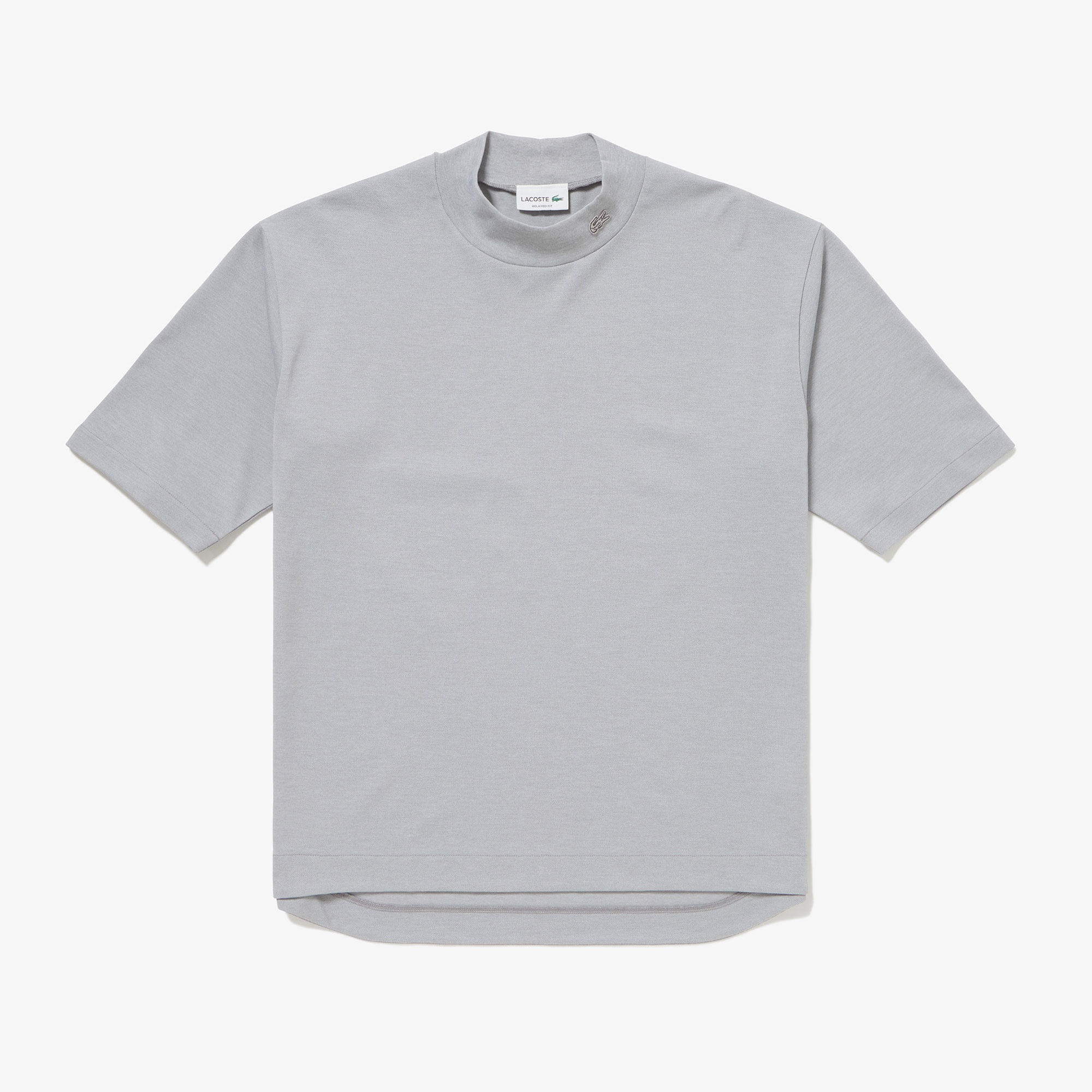 5分袖モックネックサマーニットTシャツ