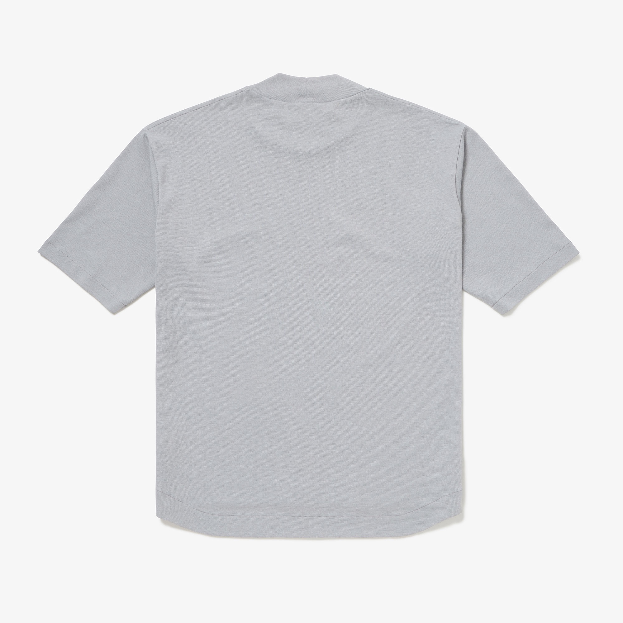 5分袖モックネックサマーニットTシャツ
