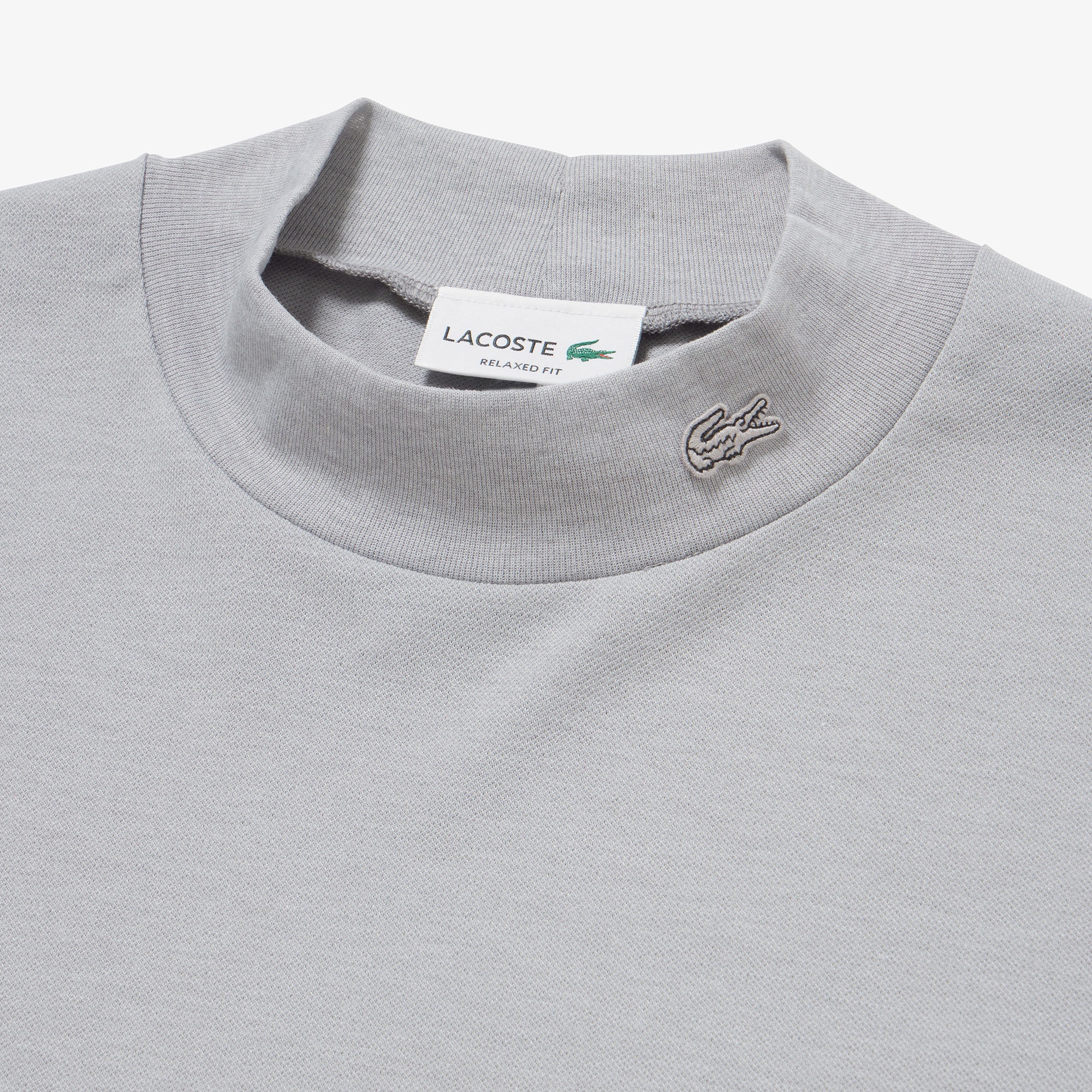 5分袖モックネックサマーニットTシャツ